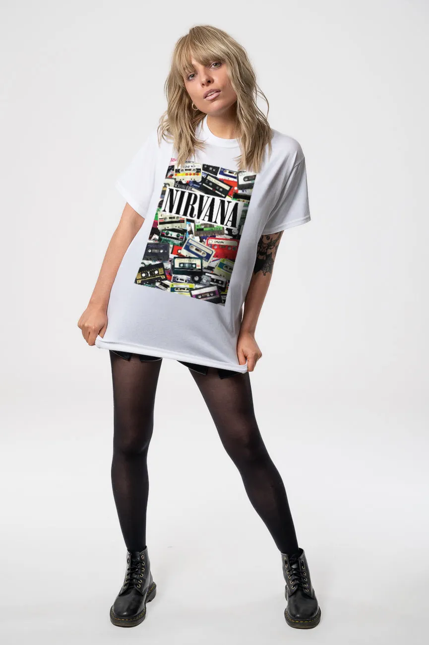 Nirvana Cassettes T Shirt sold by Paradiso Clothing product image thumbnail 5
