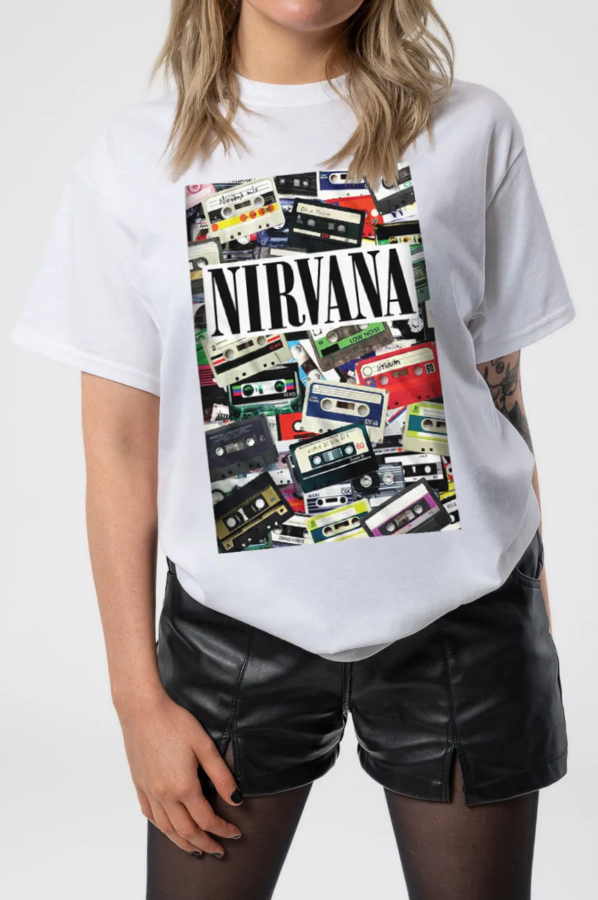 Nirvana Cassettes T Shirt sold by Paradiso Clothing product image thumbnail 3