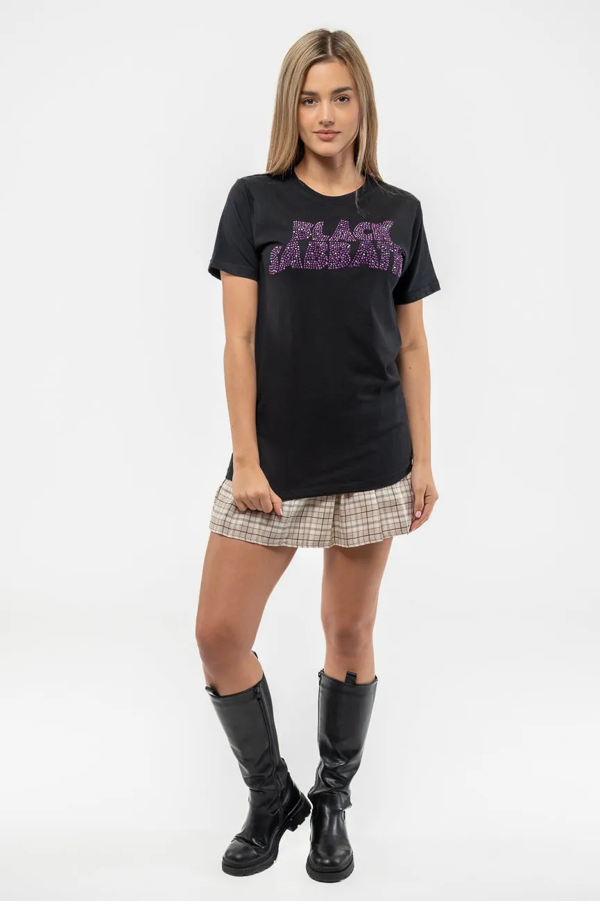 Black Sabbath Classic Wavy Diamante T Shirt sold by Paradiso Clothing product image thumbnail 2