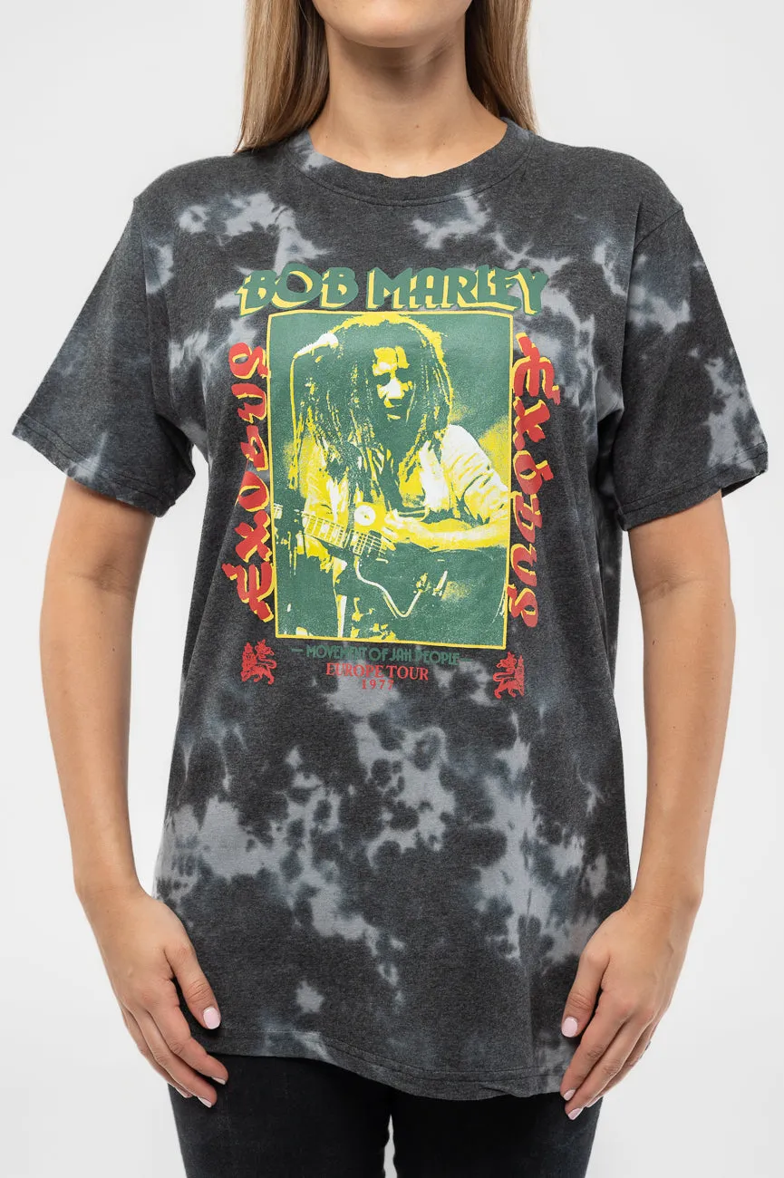 Bob Marley Exodus European Tour Dye Wash T Shirt sold by Paradiso Clothing product image thumbnail 3