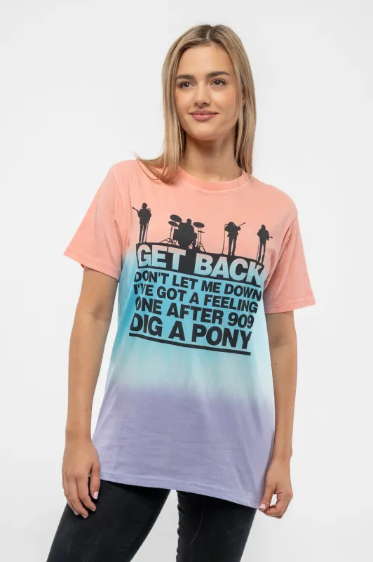The Beatles Get Back Gradient Dye Wash T Shirt sold by Paradiso Clothing