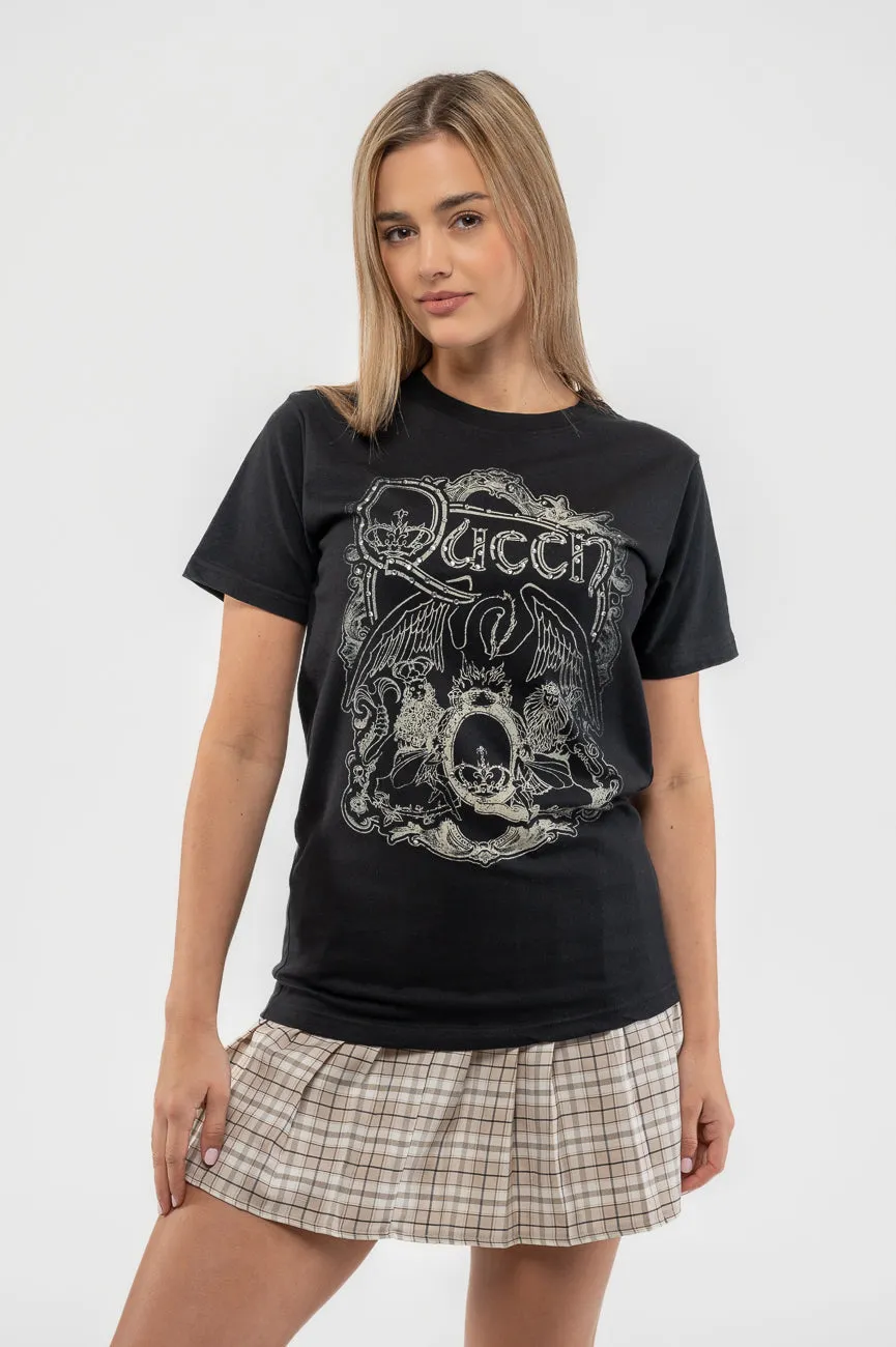 Queen Diamante Classic Crest T Shirt sold by Paradiso Clothing