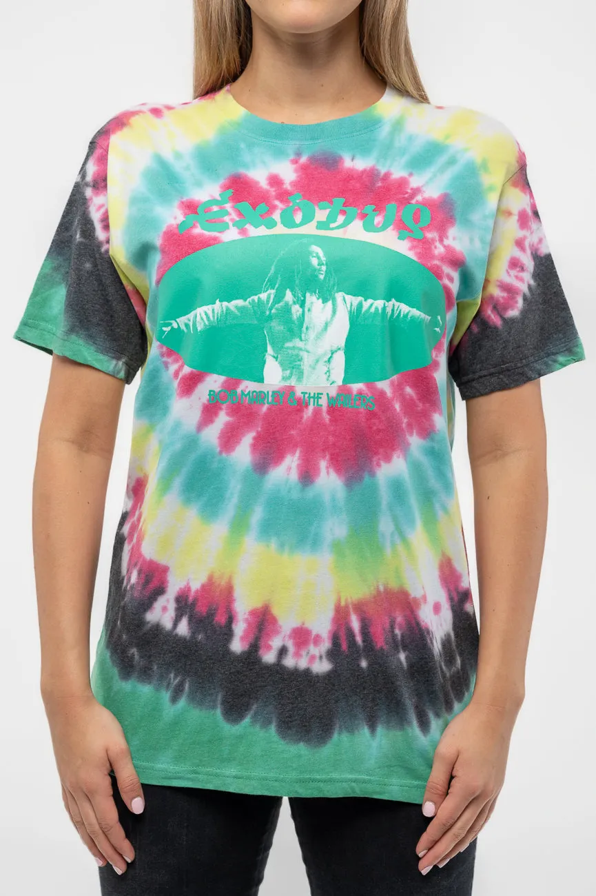 Bob Marley Exodus Oval Tie Dye T Shirt sold by Paradiso Clothing product image thumbnail 3