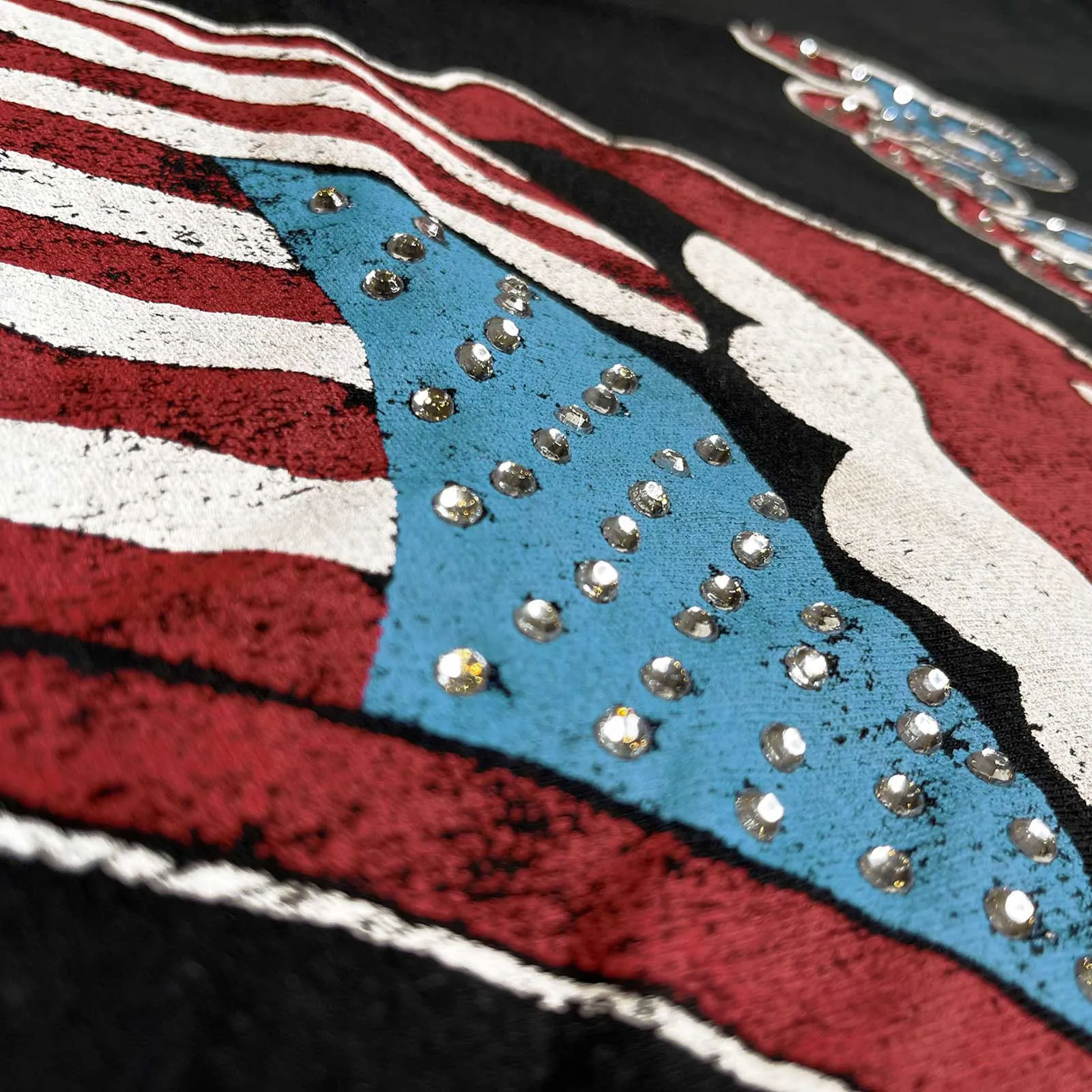 The Rolling Stones Diamante USA Tongue T Shirt sold by Paradiso Clothing product image thumbnail 5