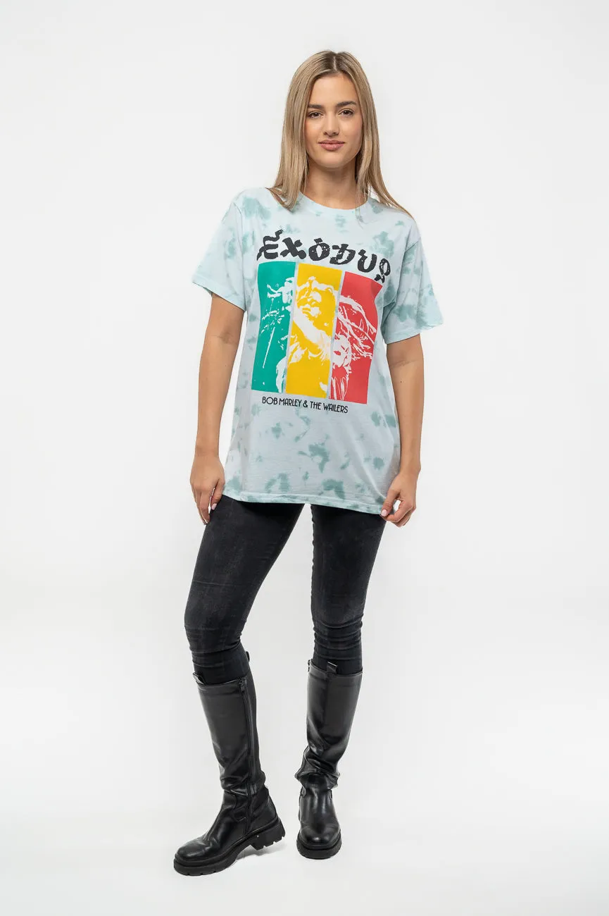 Bob Marley Exodus Rasta Colours Dye Wash T Shirt sold by Paradiso Clothing product image thumbnail 2