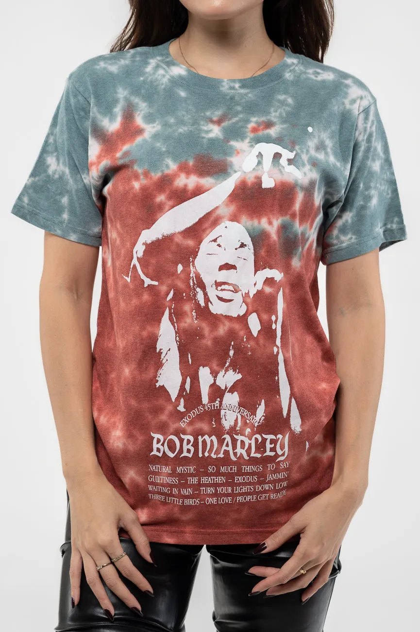 Bob Marley Exodus Playlist Dye Wash T Shirt sold by Paradiso Clothing product image thumbnail 3