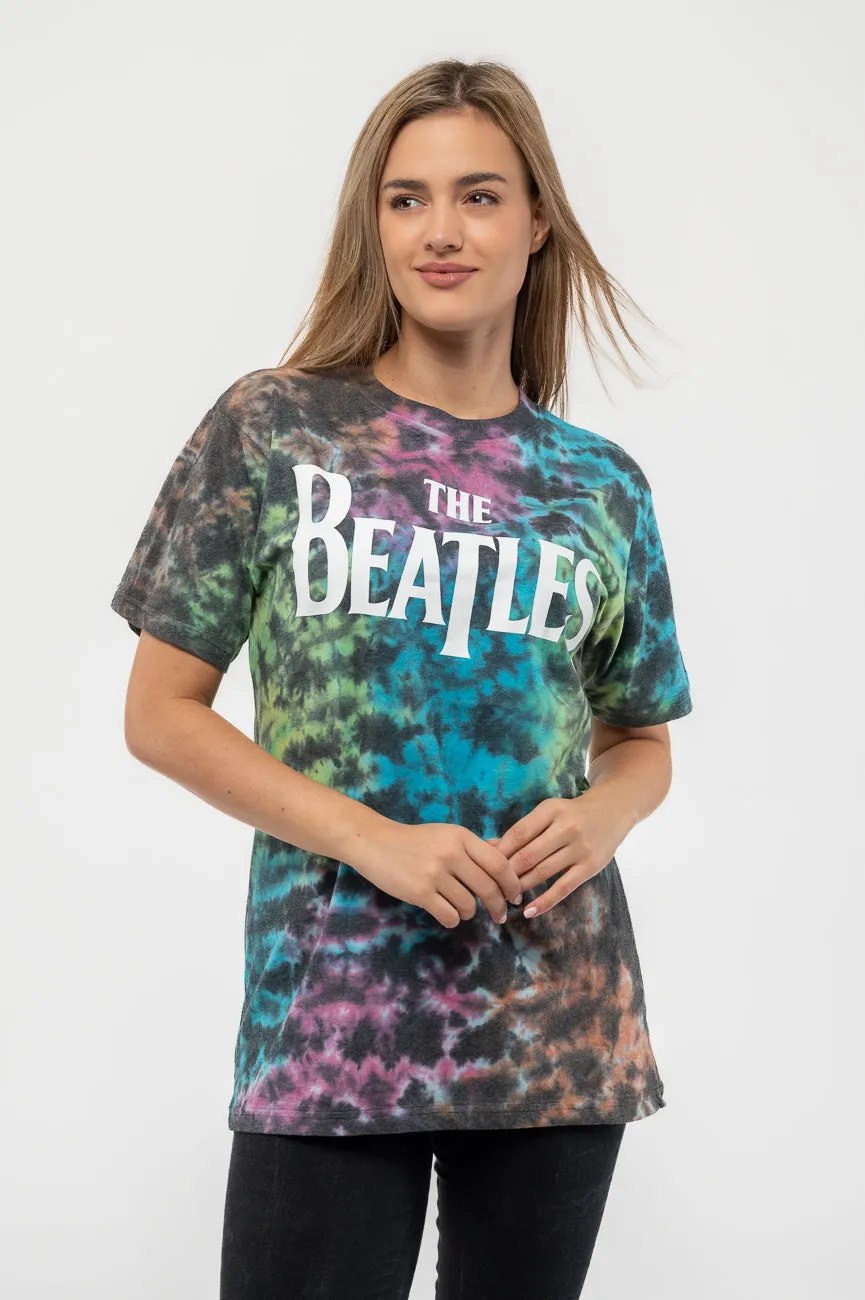 The Beatles Drop T Band Logo Dip Dye Tee sold by Paradiso Clothing