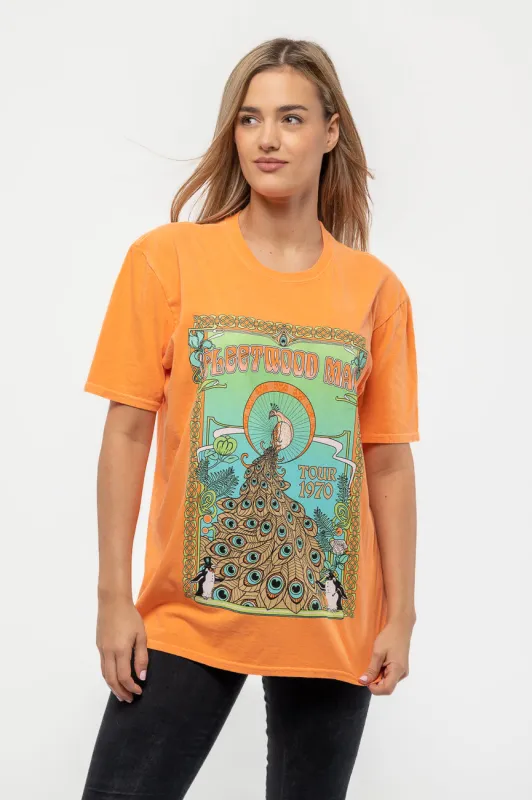 Fleetwood Mac 1970 Tour Peacock T Shirt sold by Paradiso Clothing