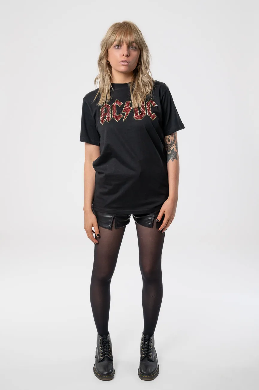 AC/DC Full Colour Diamante T Shirt sold by Paradiso Clothing product image thumbnail 2