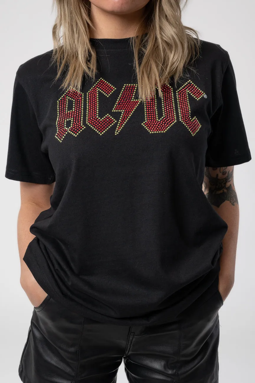 AC/DC Full Colour Diamante T Shirt sold by Paradiso Clothing product image thumbnail 3