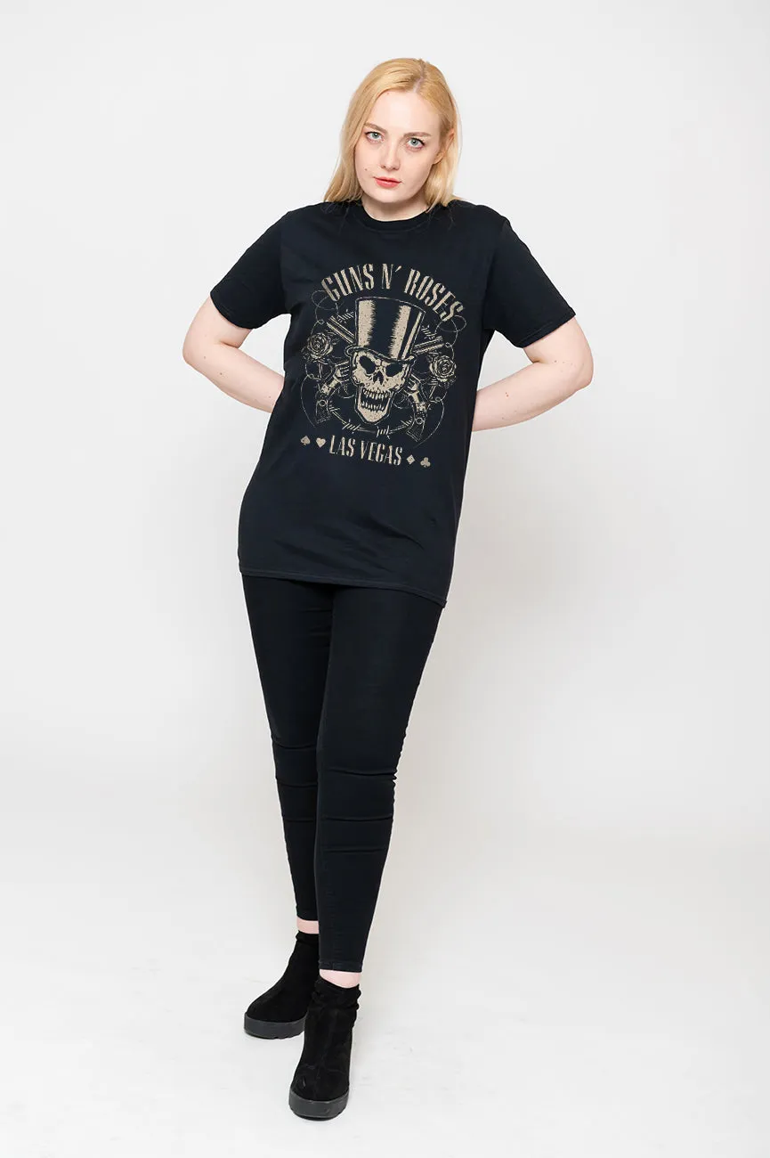 Guns N Roses Top Hat Skull & Pistols T Shirt sold by Paradiso Clothing product image thumbnail 5