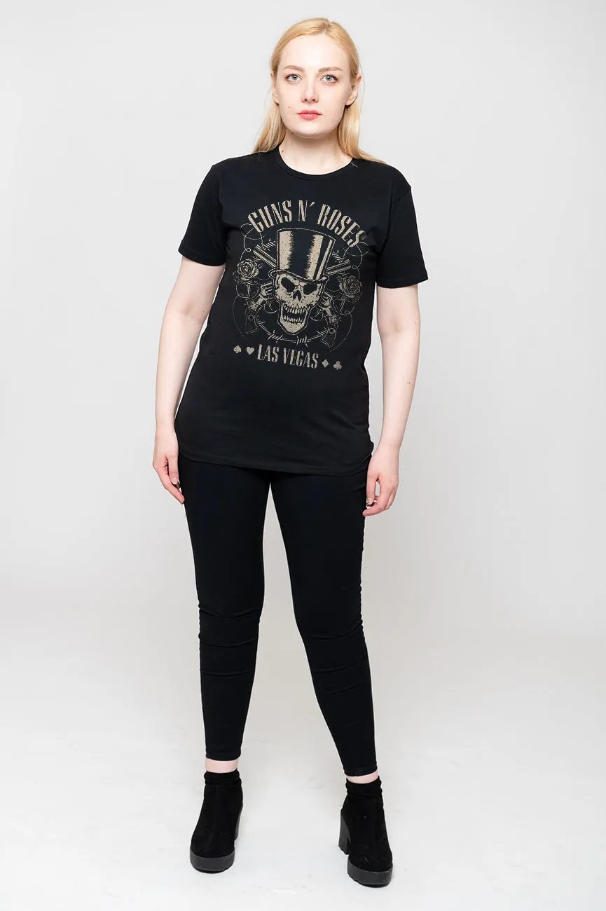 Guns N Roses Top Hat Skull & Pistols T Shirt sold by Paradiso Clothing product image thumbnail 2