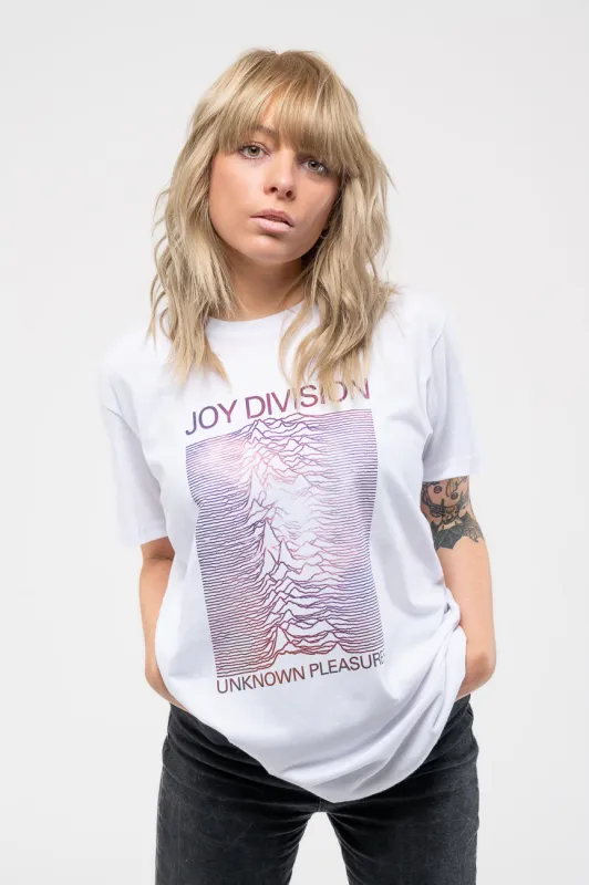 Joy Division Unknown Pleasures Gradient T Shirt made by Paradiso Clothing