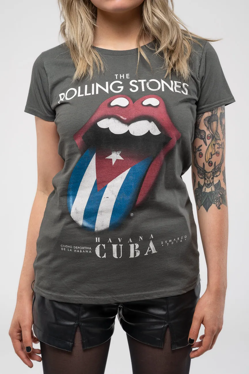 The Rolling Stones Havana Cuba Skinny T Shirt sold by Paradiso Clothing product image thumbnail 3