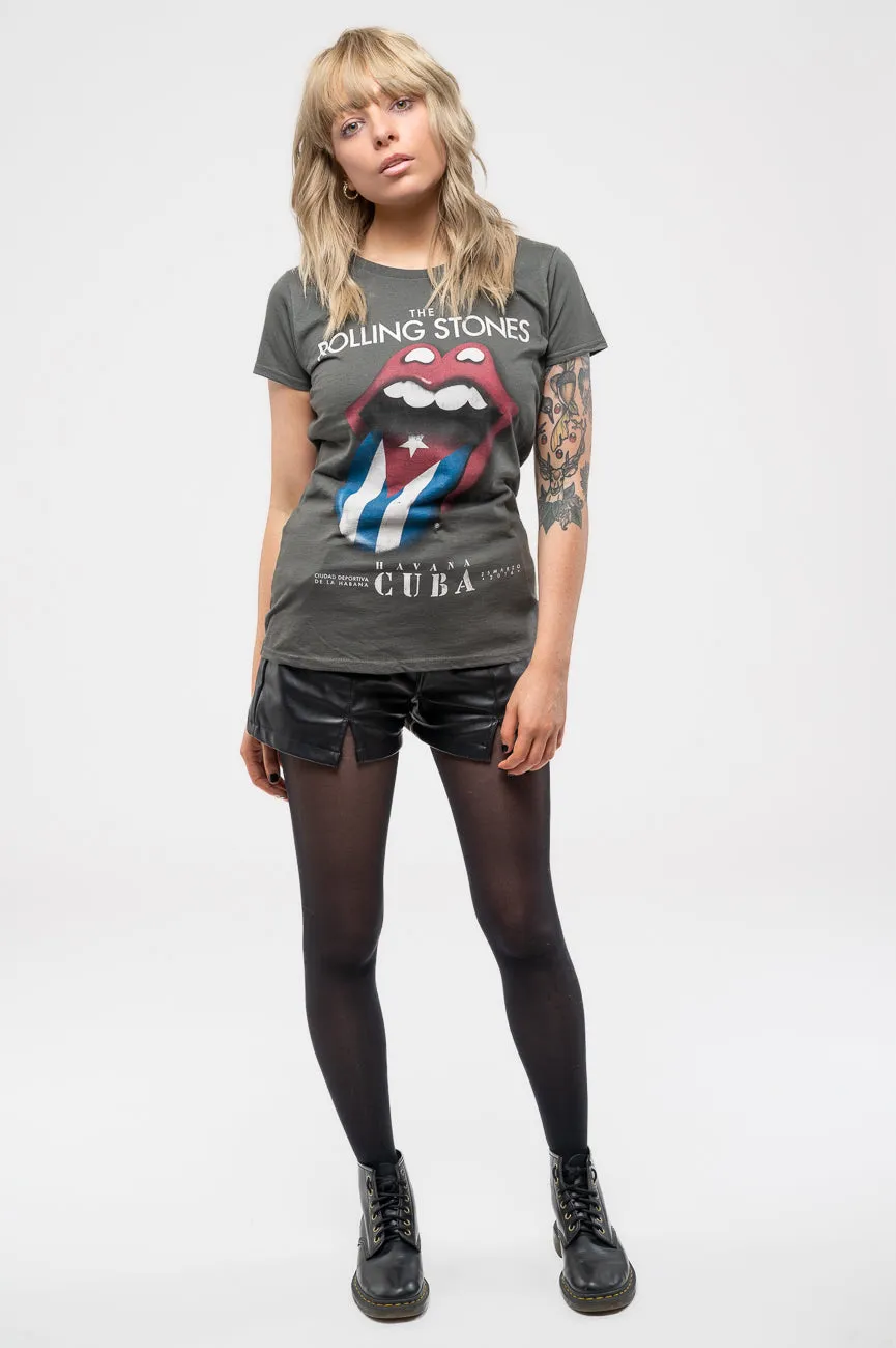 The Rolling Stones Havana Cuba Skinny T Shirt sold by Paradiso Clothing product image thumbnail 2