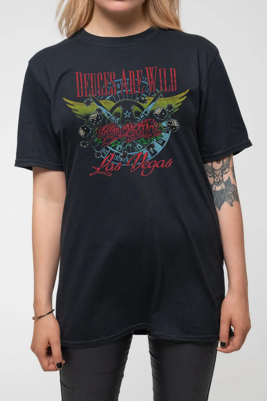Aerosmith Deuces Are Wild T Shirt sold by Paradiso Clothing product image thumbnail 3