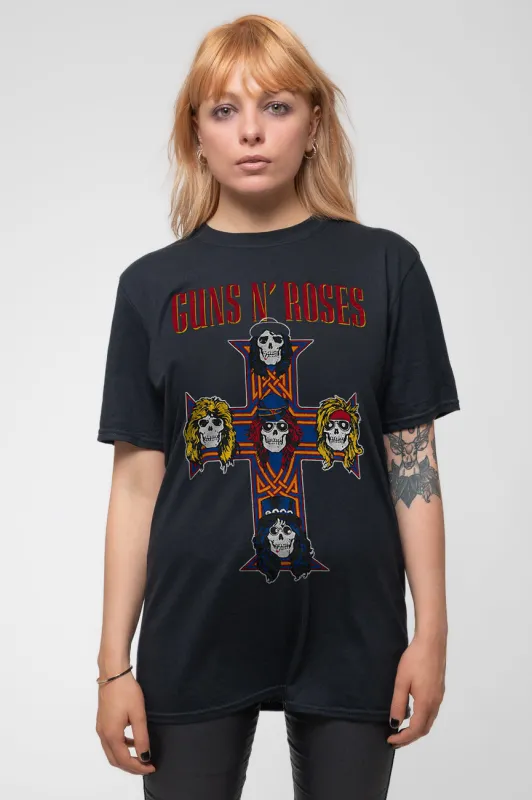 Guns N Roses Vintage Cross T Shirt sold by Paradiso Clothing
