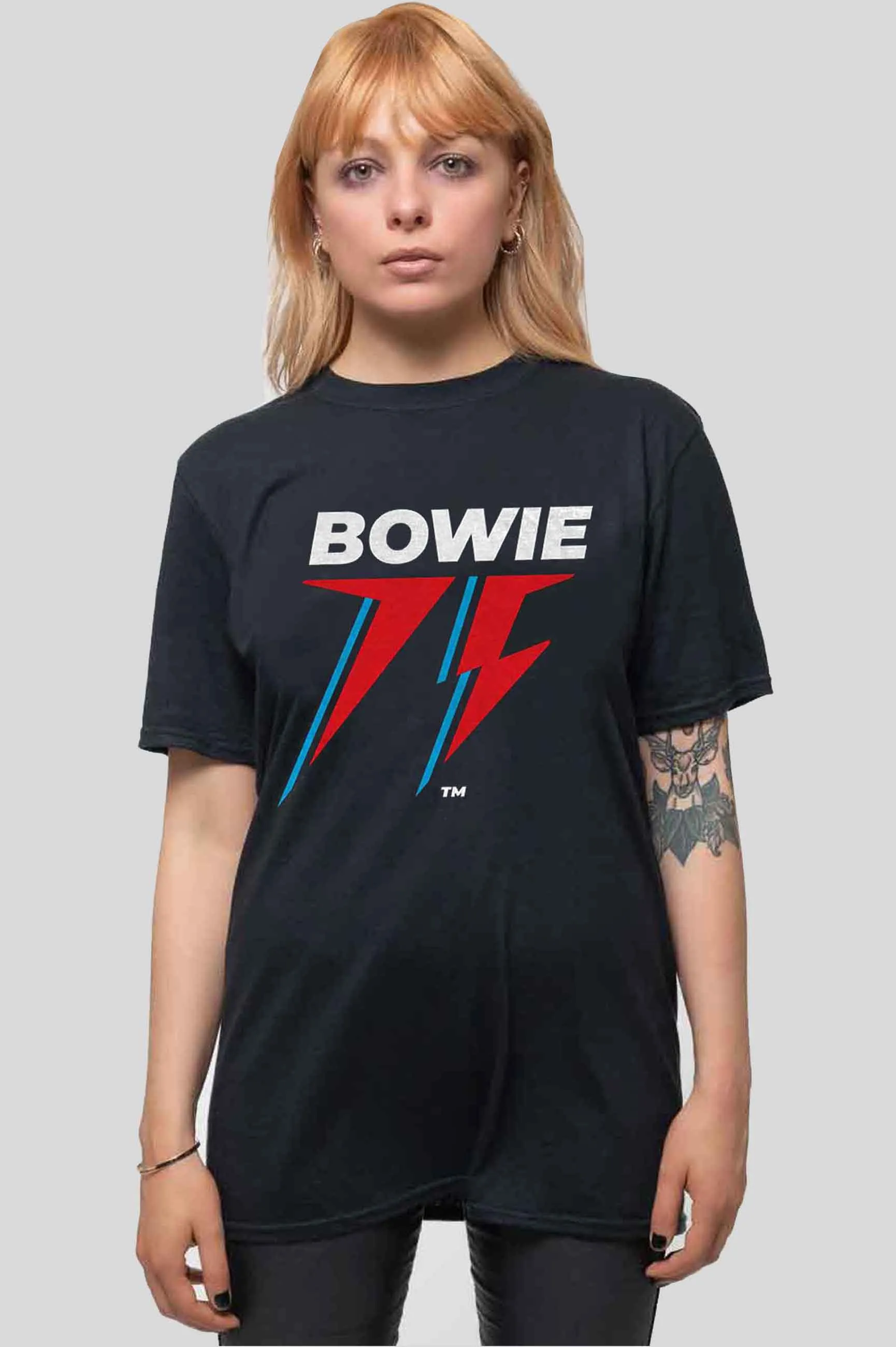 David Bowie 75th Flash Logo T Shirt sold by Paradiso Clothing