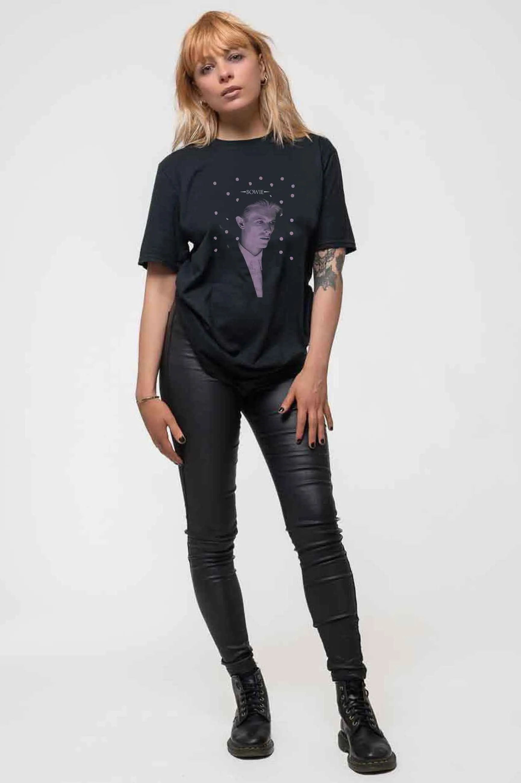 David Bowie Dots Logo T Shirt sold by Paradiso Clothing product image thumbnail 5
