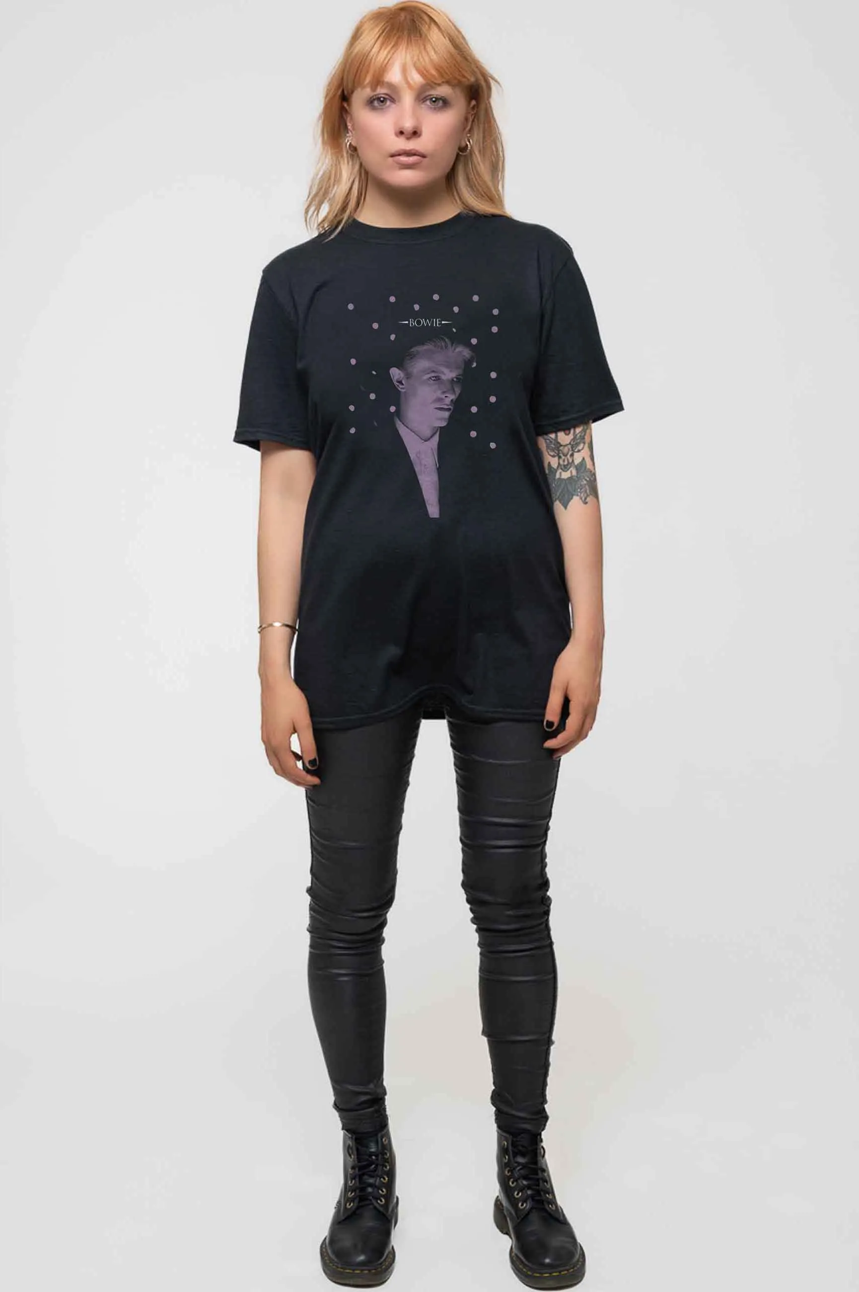 David Bowie Dots Logo T Shirt sold by Paradiso Clothing product image thumbnail 2