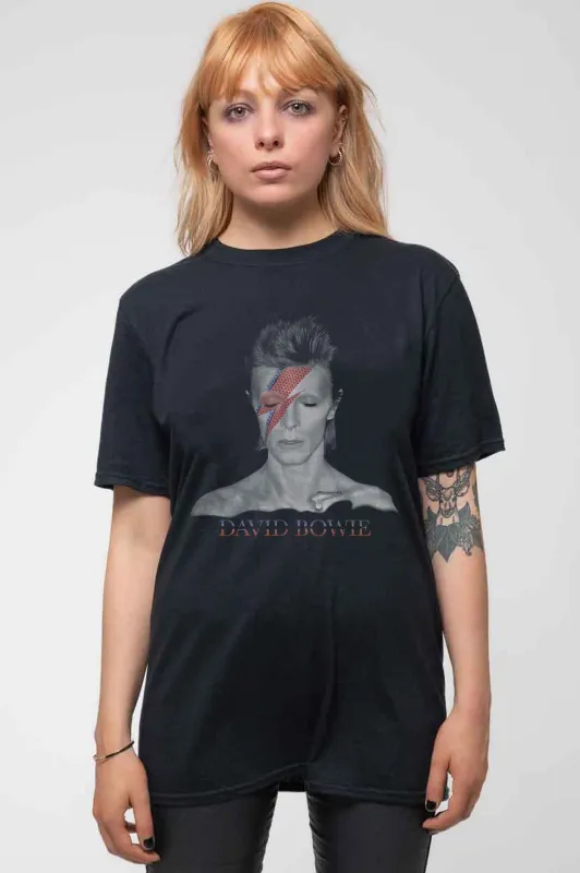 David Bowie Aladdin Sane Profile T Shirt made by Paradiso Clothing