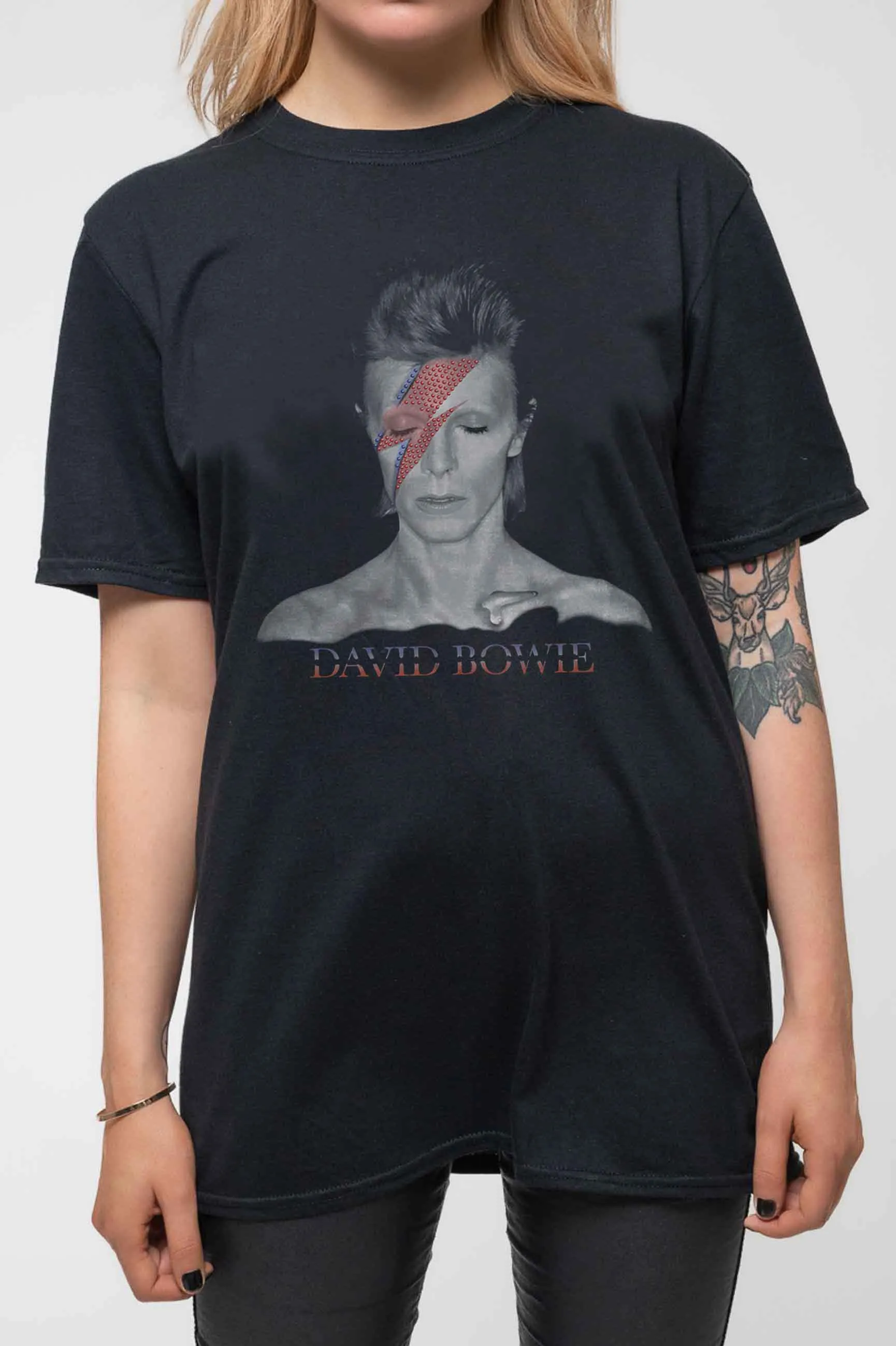 David Bowie Aladdin Sane Profile T Shirt sold by Paradiso Clothing product image thumbnail 3