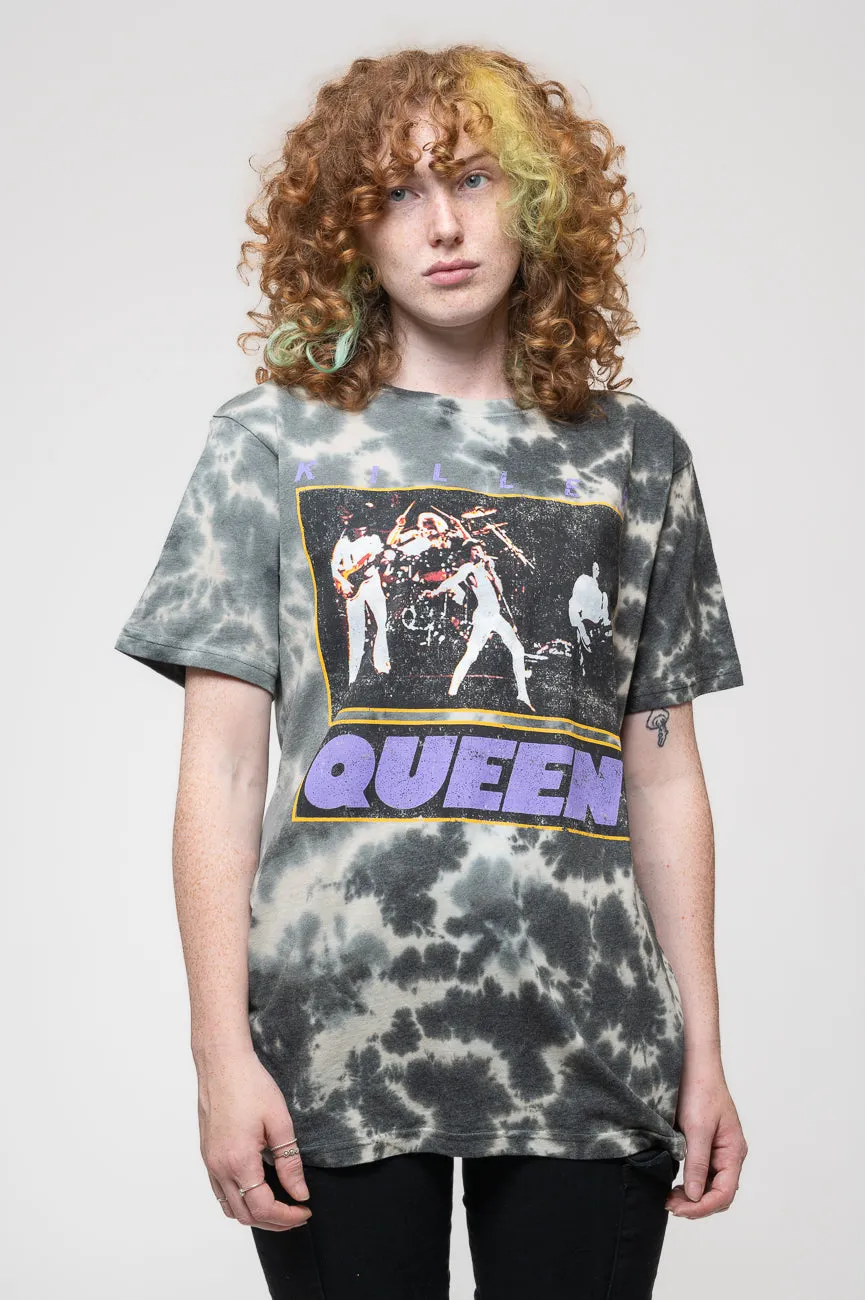 Queen Killer Queen Dip Dye Wash T Shirt sold by Paradiso Clothing