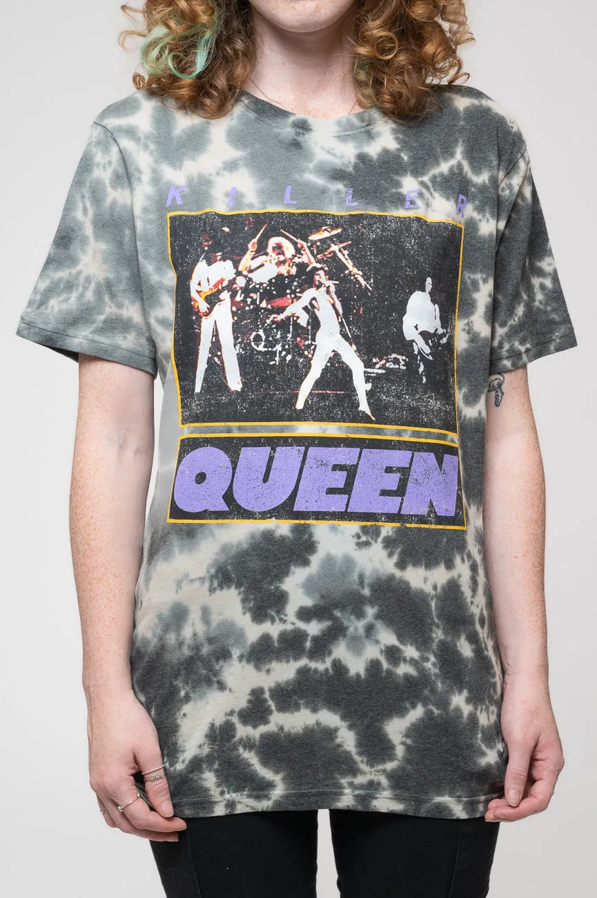 Queen Killer Queen Dip Dye Wash T Shirt sold by Paradiso Clothing product image thumbnail 3