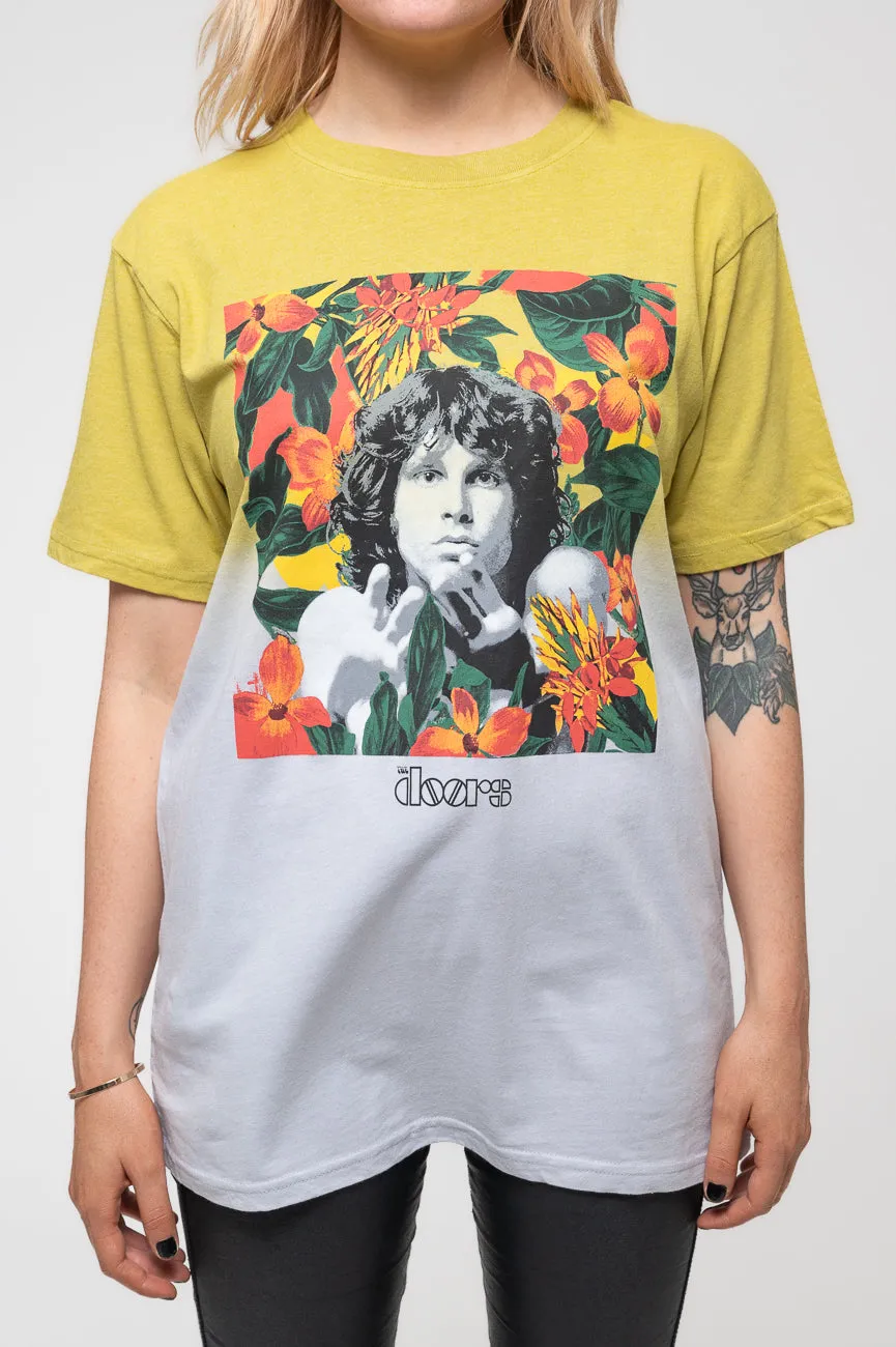 The Doors Jim Morrison Floral Square T Shirt sold by Paradiso Clothing product image thumbnail 3