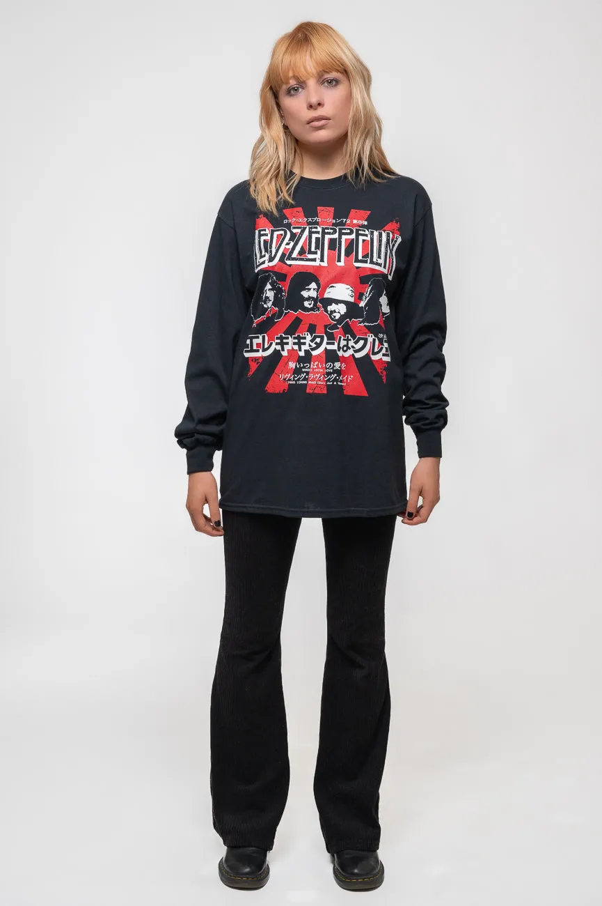 Led Zeppelin Japanese Burst Long Sleeve sold by Paradiso Clothing product image thumbnail 2