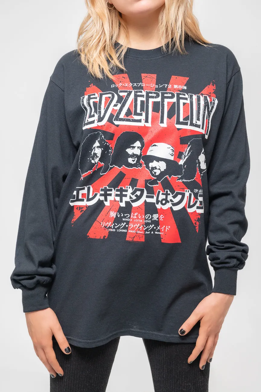 Led Zeppelin Japanese Burst Long Sleeve sold by Paradiso Clothing product image thumbnail 3