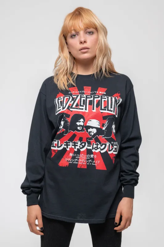 Led Zeppelin Japanese Burst Long Sleeve sold by Paradiso Clothing