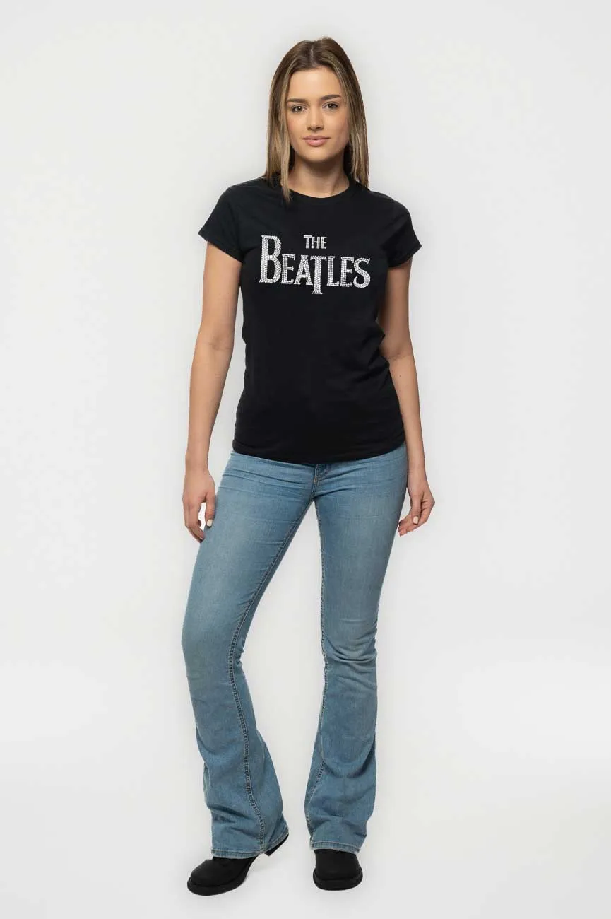 The Beatles Drop T Diamante Logo Skinny Fit T Shirt sold by Paradiso Clothing