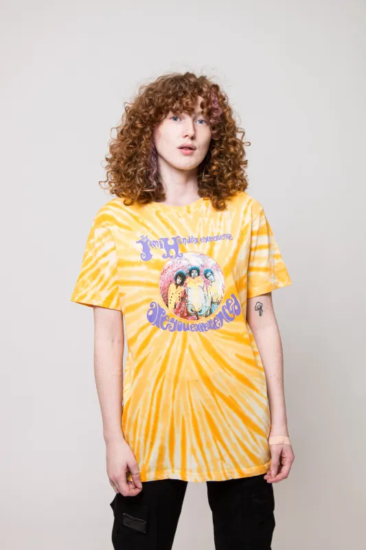 Jimi Hendrix Are You Experienced Tie Dye T Shirt sold by Paradiso Clothing