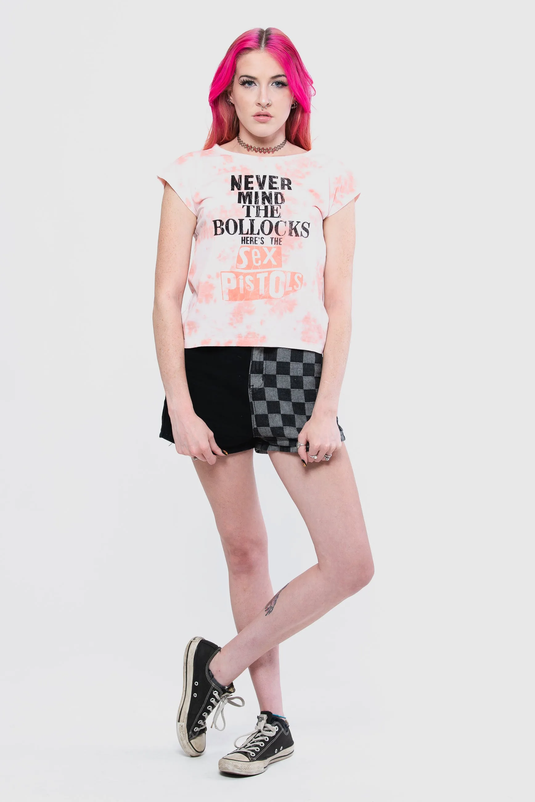 The Sex Pistols Never Mind Dye Wash Crop Top sold by Paradiso Clothing product image thumbnail 2