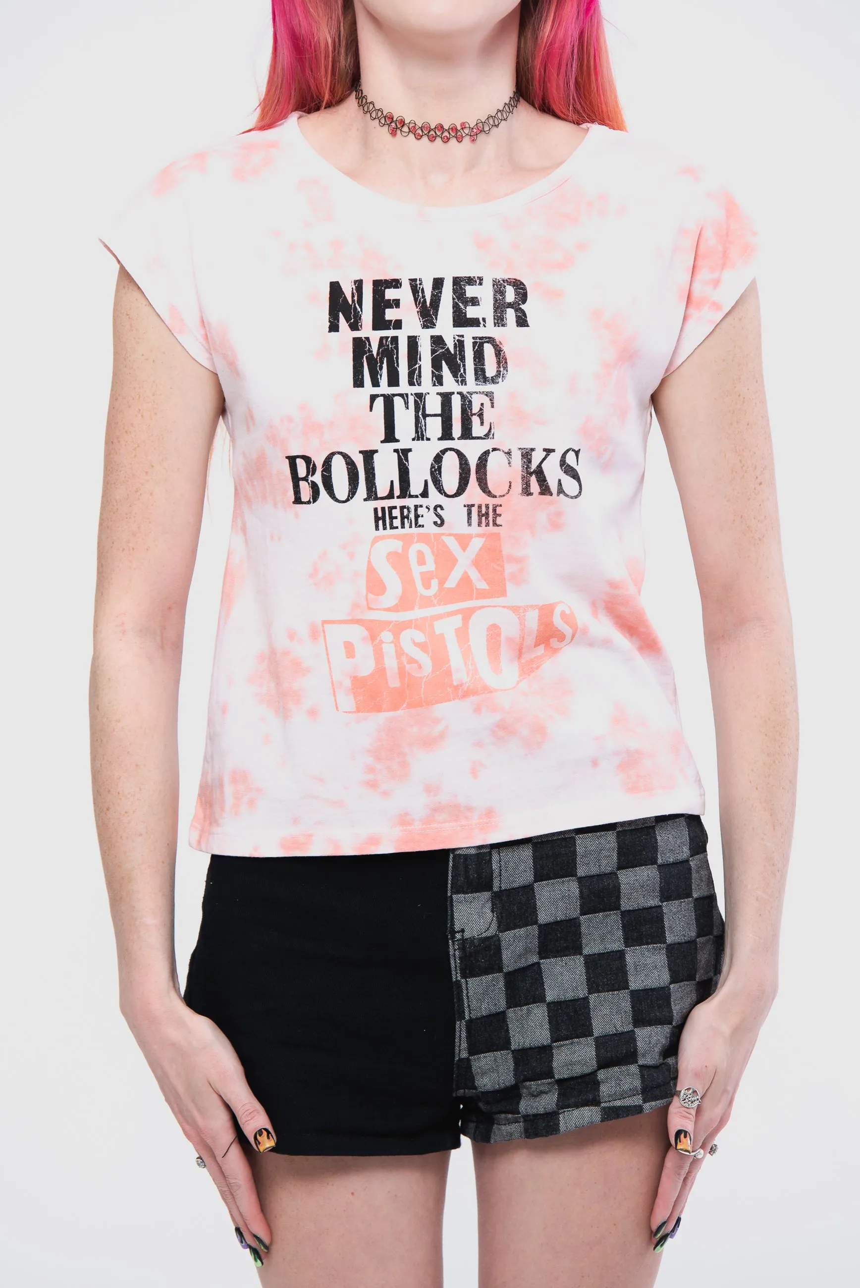 The Sex Pistols Never Mind Dye Wash Crop Top sold by Paradiso Clothing product image thumbnail 3