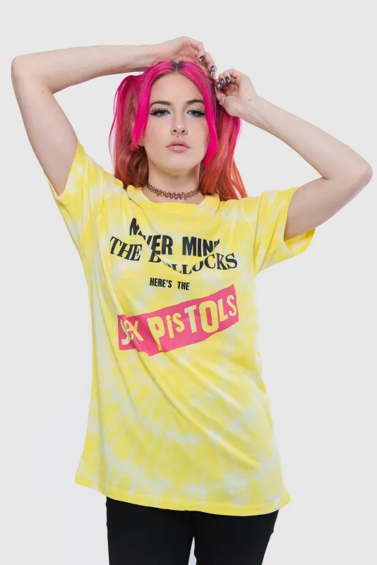 The Sex Pistols Never Mind The Tie Dye T Shirt sold by Paradiso Clothing