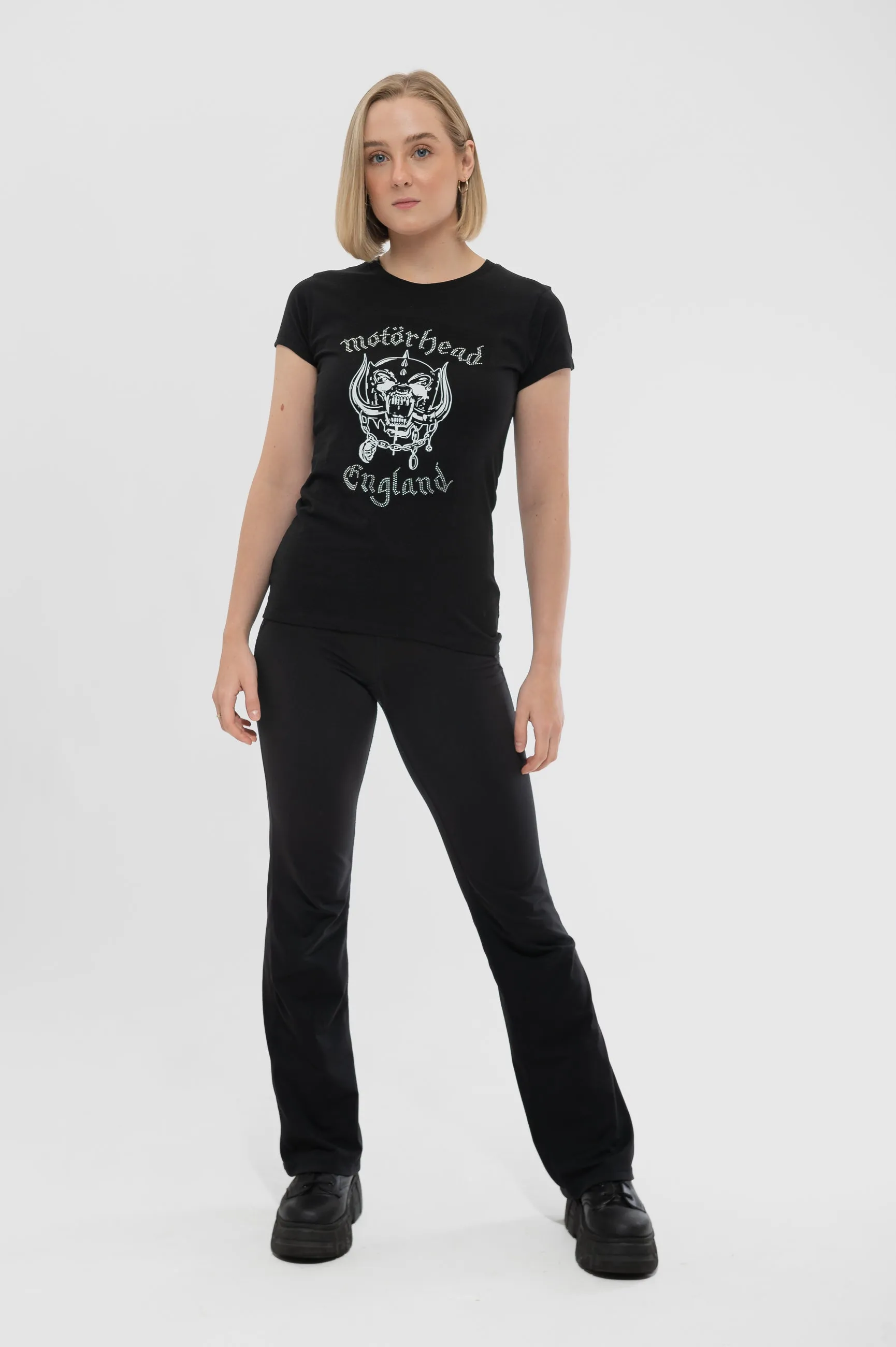 Motorhead England Diamante Skinny T Shirt sold by Paradiso Clothing product image thumbnail 2