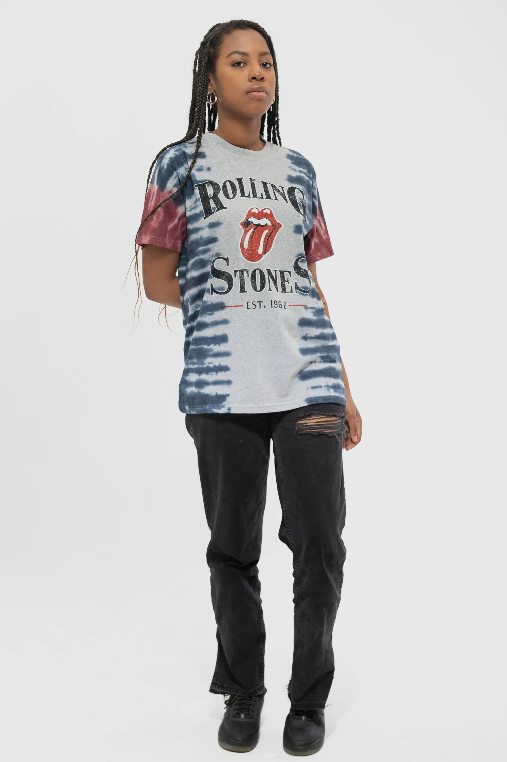 The Rolling Stones Satisfaction Dip Dye Wash T Shirt sold by Paradiso Clothing product image thumbnail 2