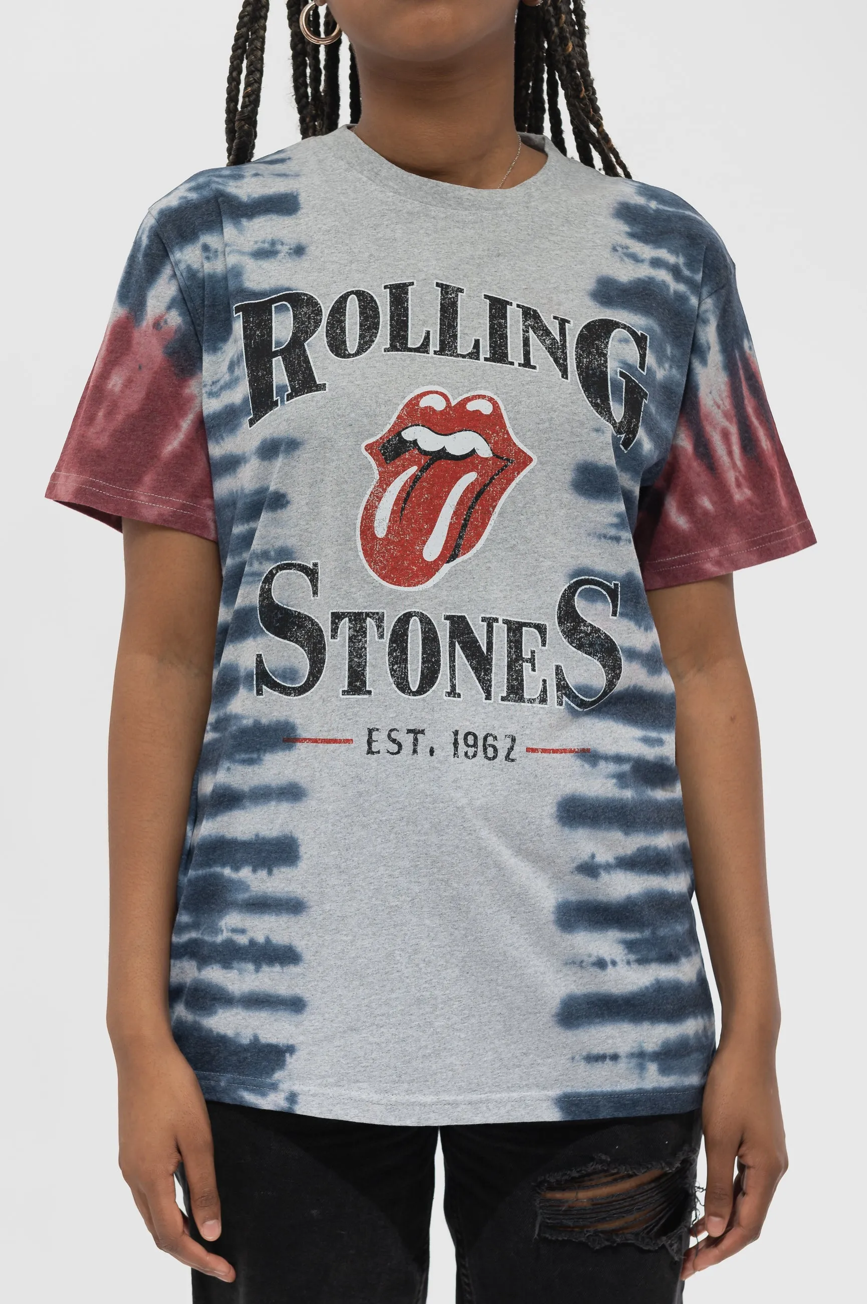 The Rolling Stones Satisfaction Dip Dye Wash T Shirt sold by Paradiso Clothing product image thumbnail 3