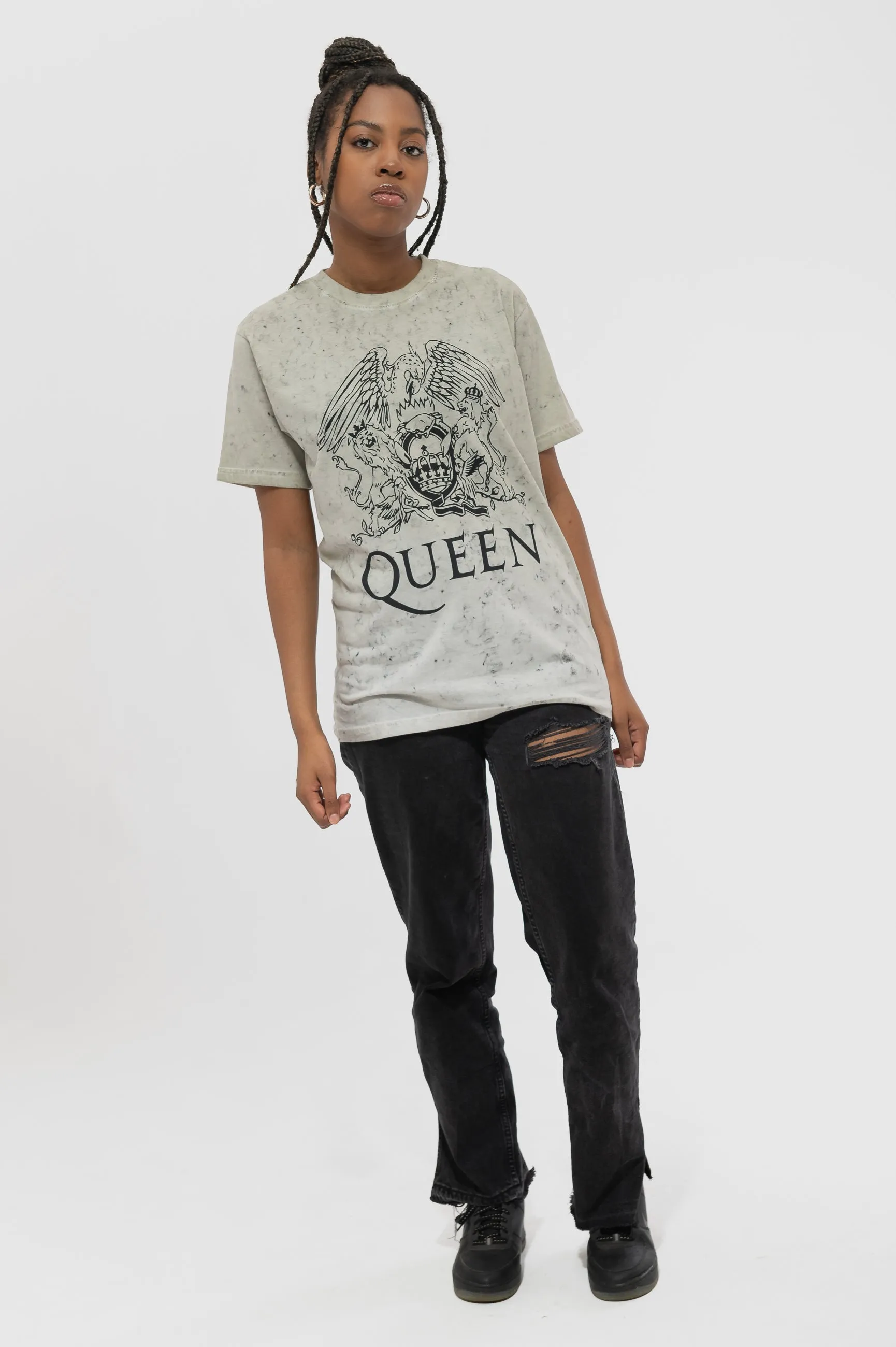 Queen Classic Crest Dip Dye T Shirt sold by Paradiso Clothing product image thumbnail 2