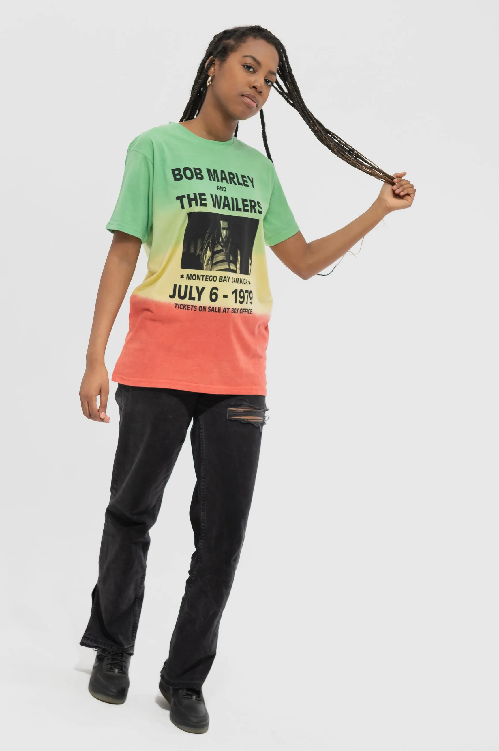 Bob Marley Montego Bay Dip Dye Green T Shirt sold by Paradiso Clothing product image thumbnail 5