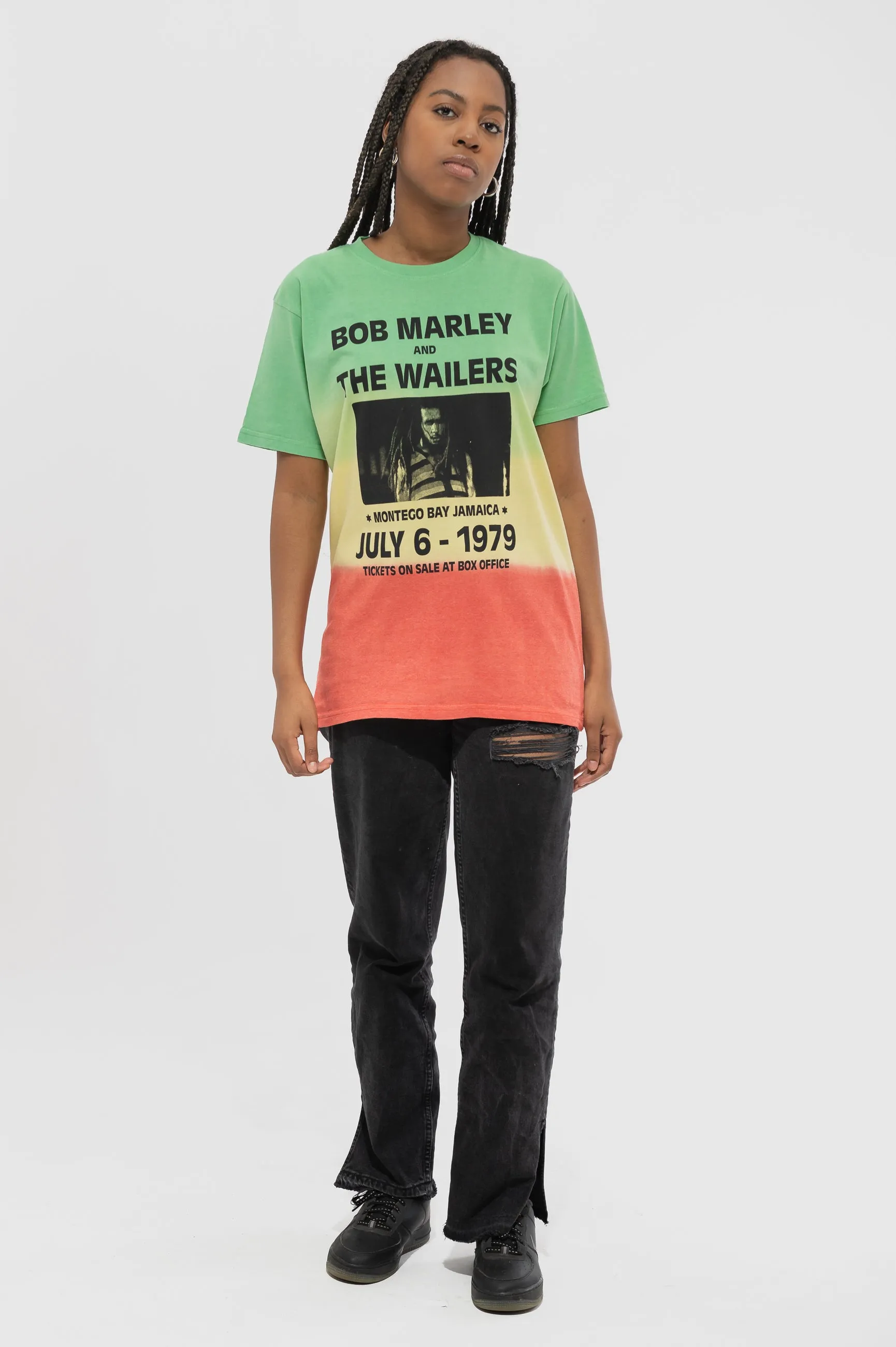 Bob Marley Montego Bay Dip Dye Green T Shirt sold by Paradiso Clothing product image thumbnail 2