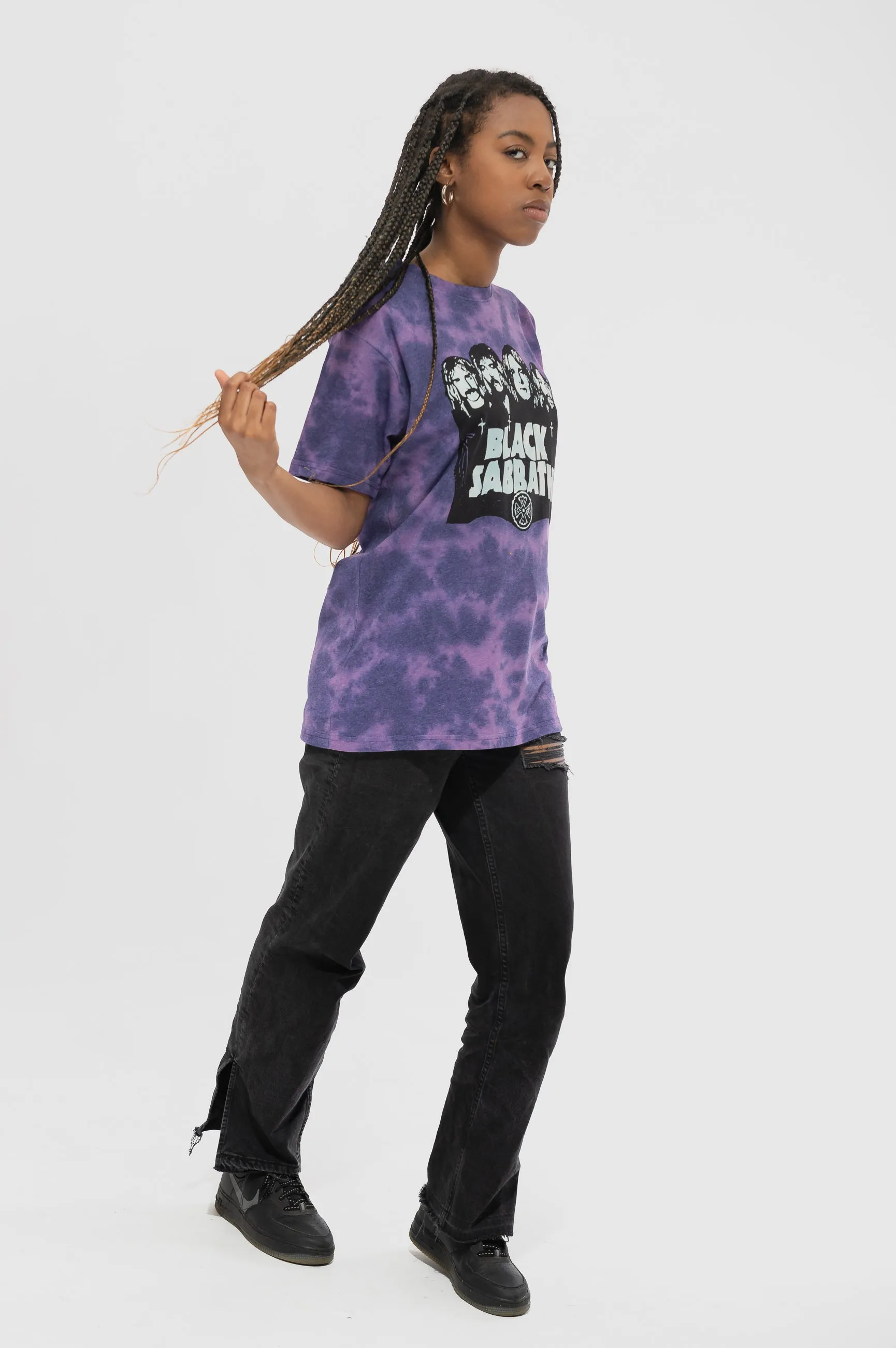 Black Sabbath Band Logo Dye Wash T Shirt sold by Paradiso Clothing product image thumbnail 5