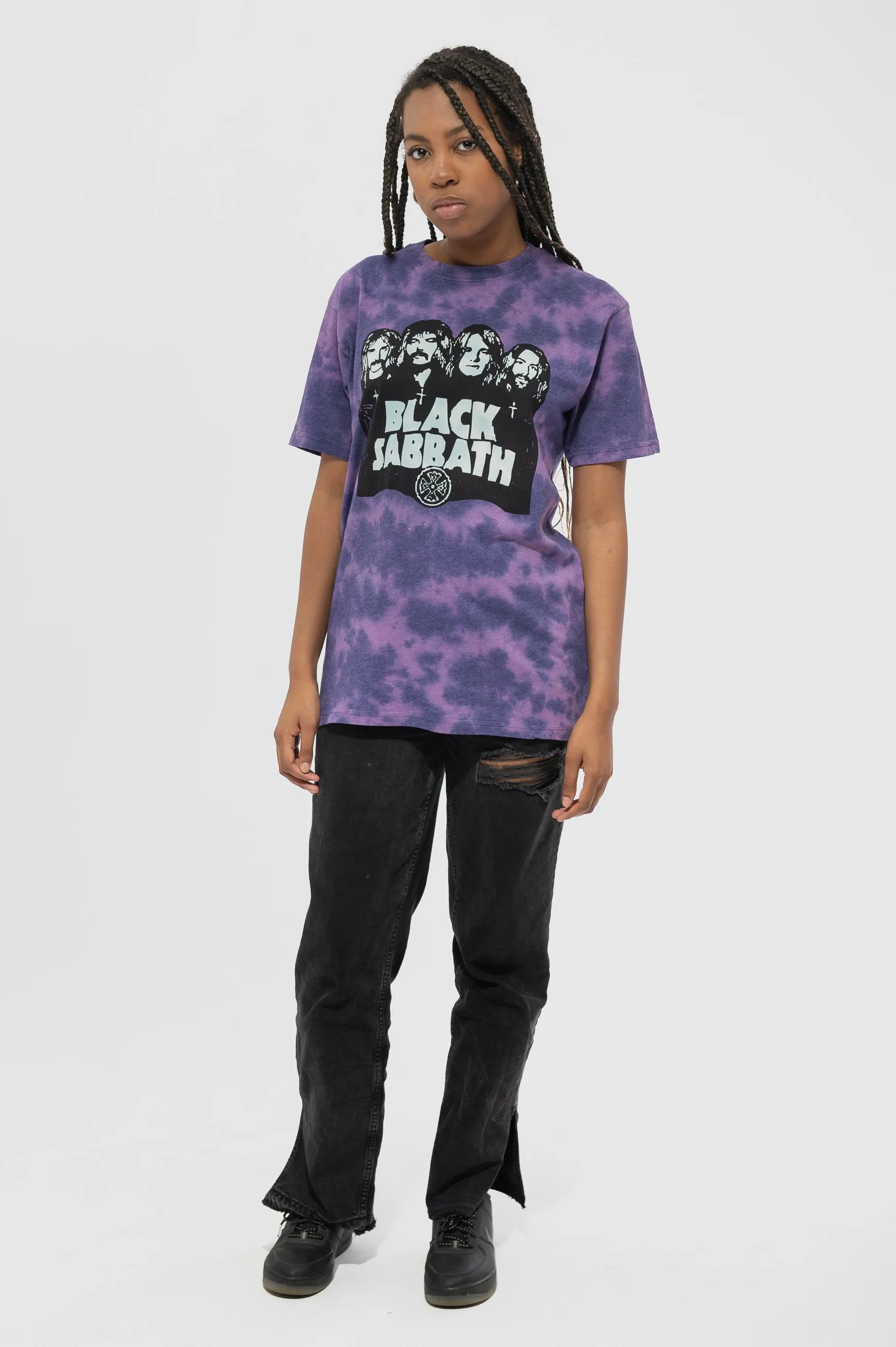 Black Sabbath Band Logo Dye Wash T Shirt sold by Paradiso Clothing product image thumbnail 2