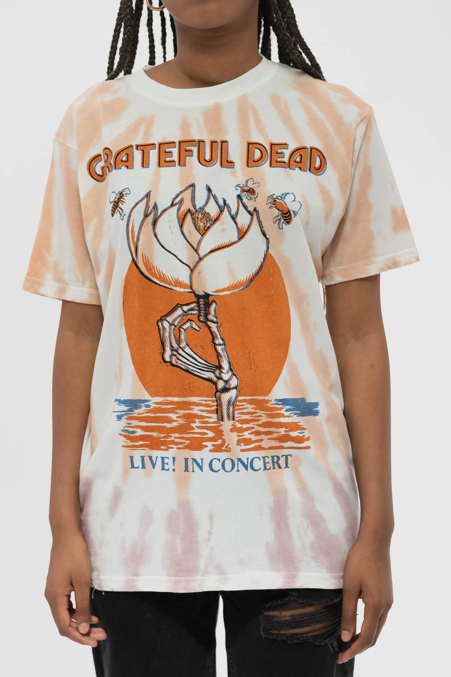 Grateful Dead Sugar Magnolia Dip Dye T Shirt sold by Paradiso Clothing product image thumbnail 3