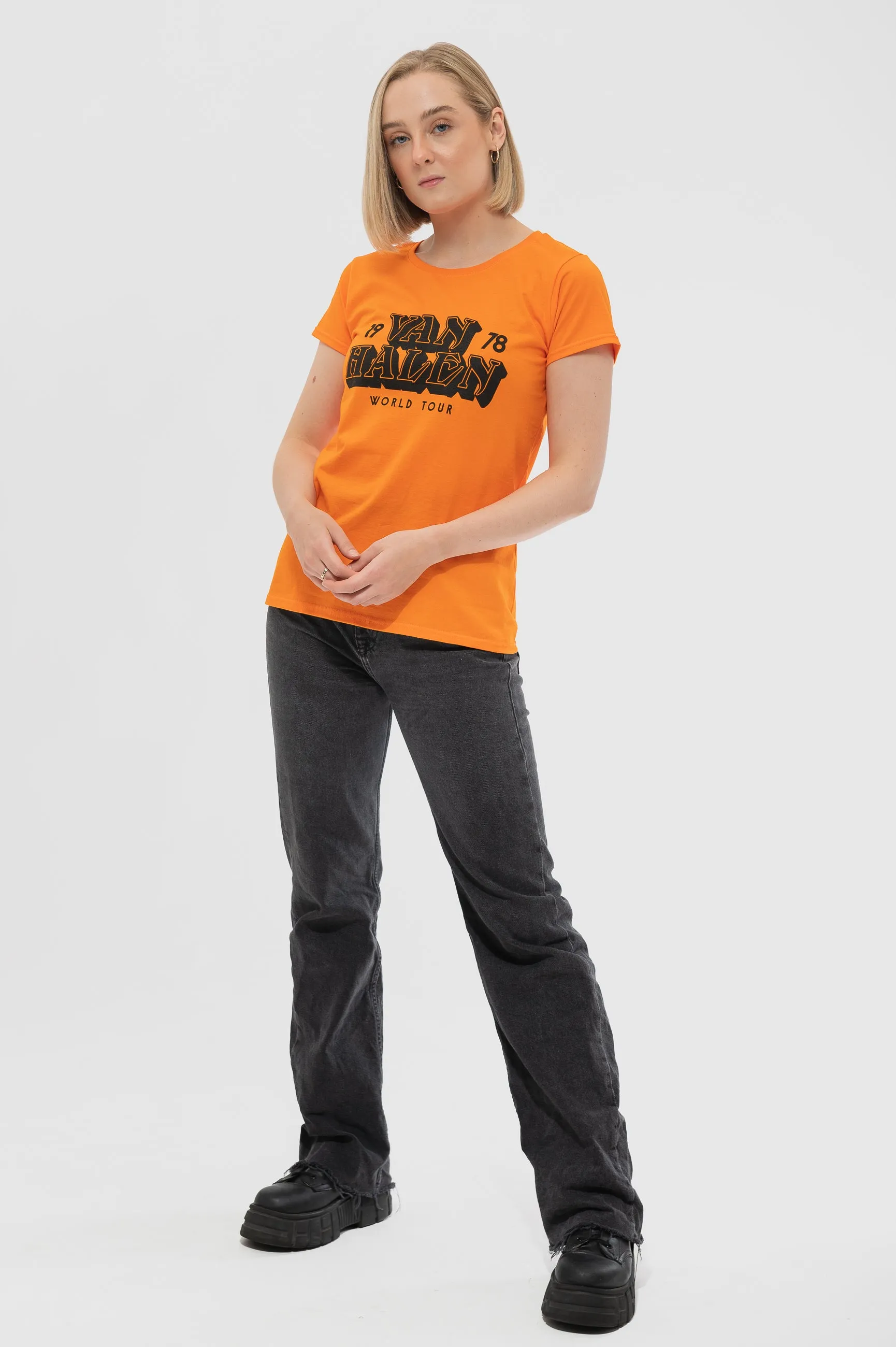 Van Halen World Tour 78 Skinny T Shirt sold by Paradiso Clothing product image thumbnail 5