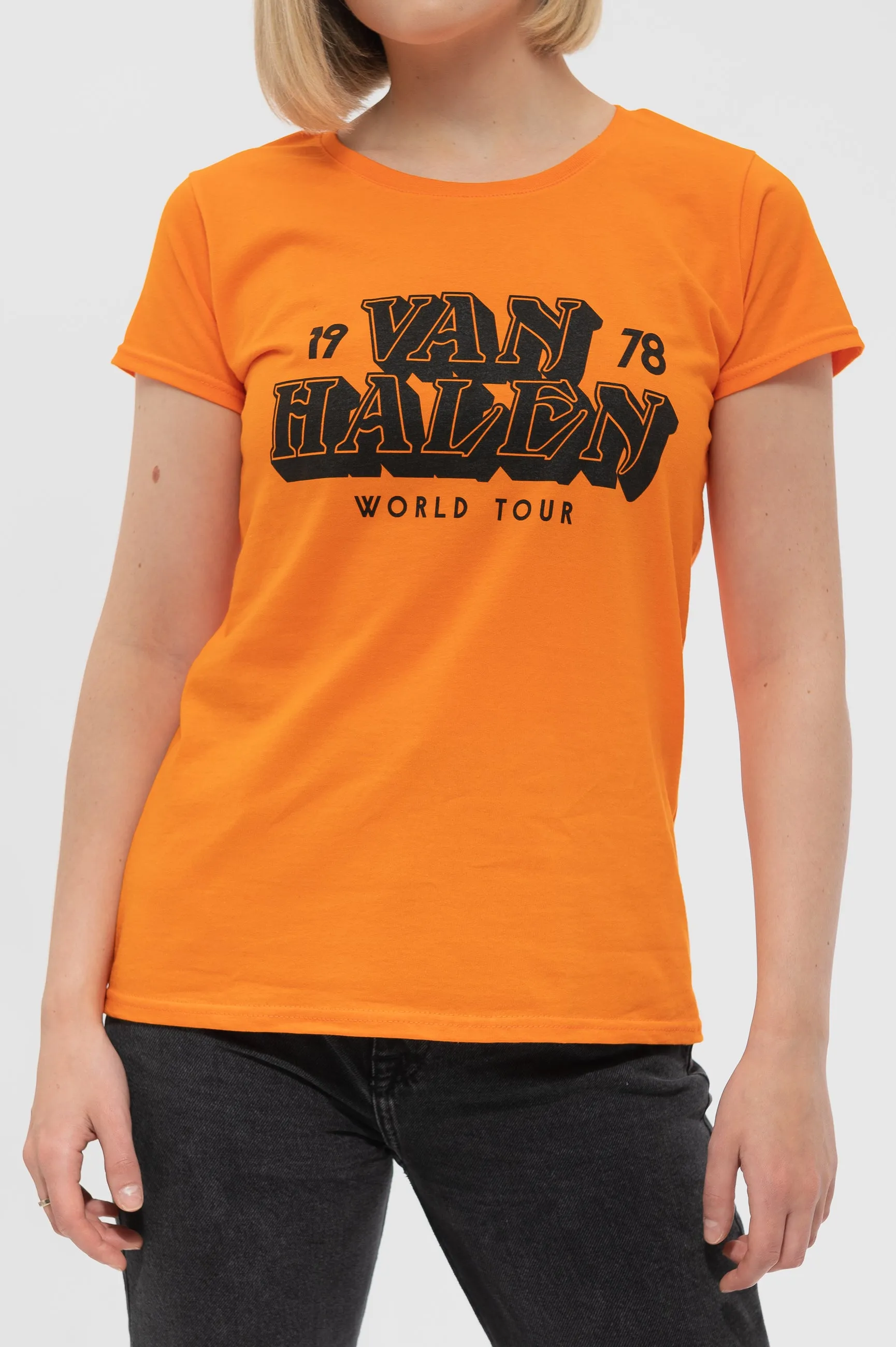 Van Halen World Tour 78 Skinny T Shirt sold by Paradiso Clothing product image thumbnail 3