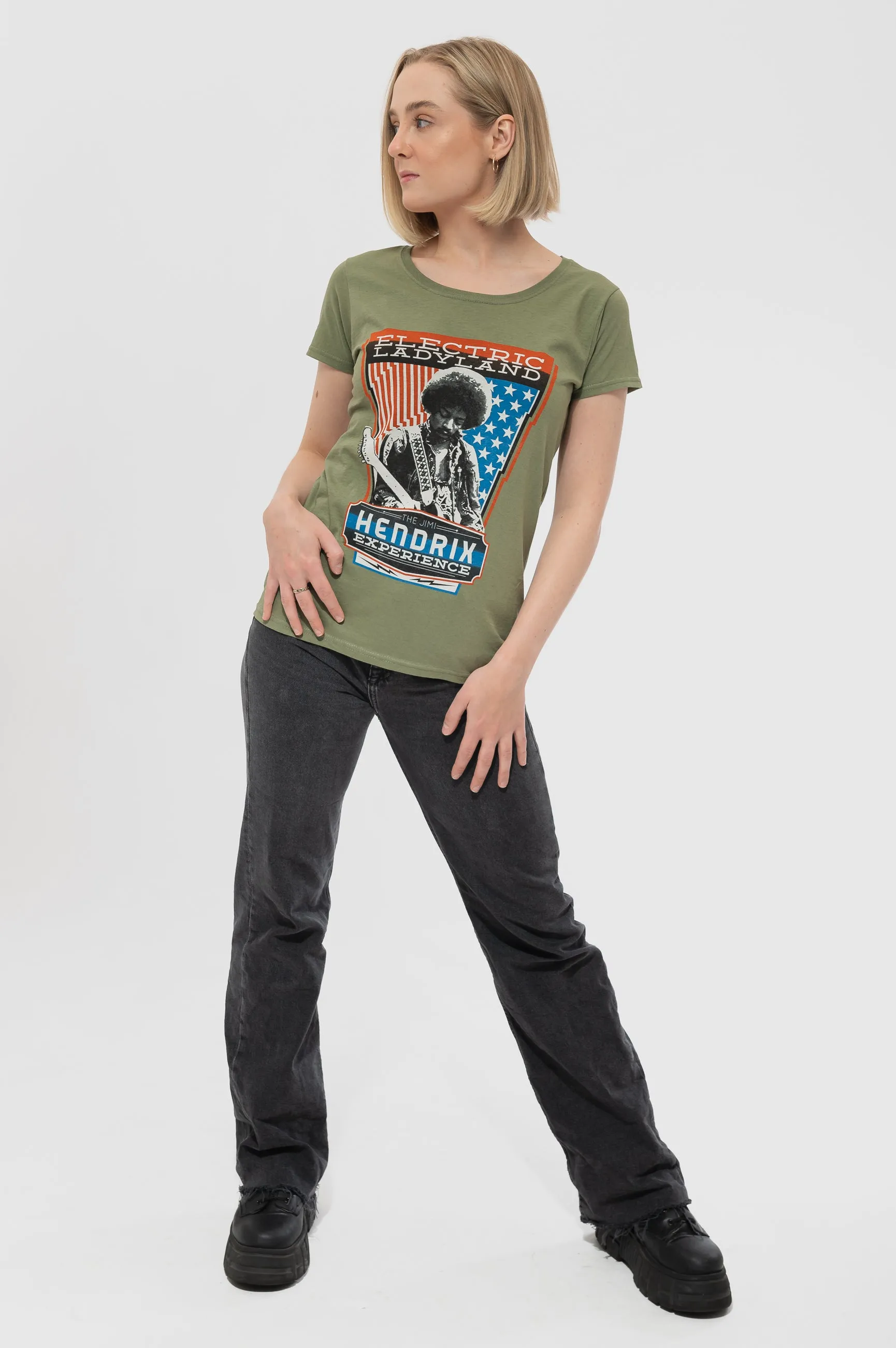 Jimi Hendrix Electric Ladyland Skinny T Shirt sold by Paradiso Clothing product image thumbnail 5