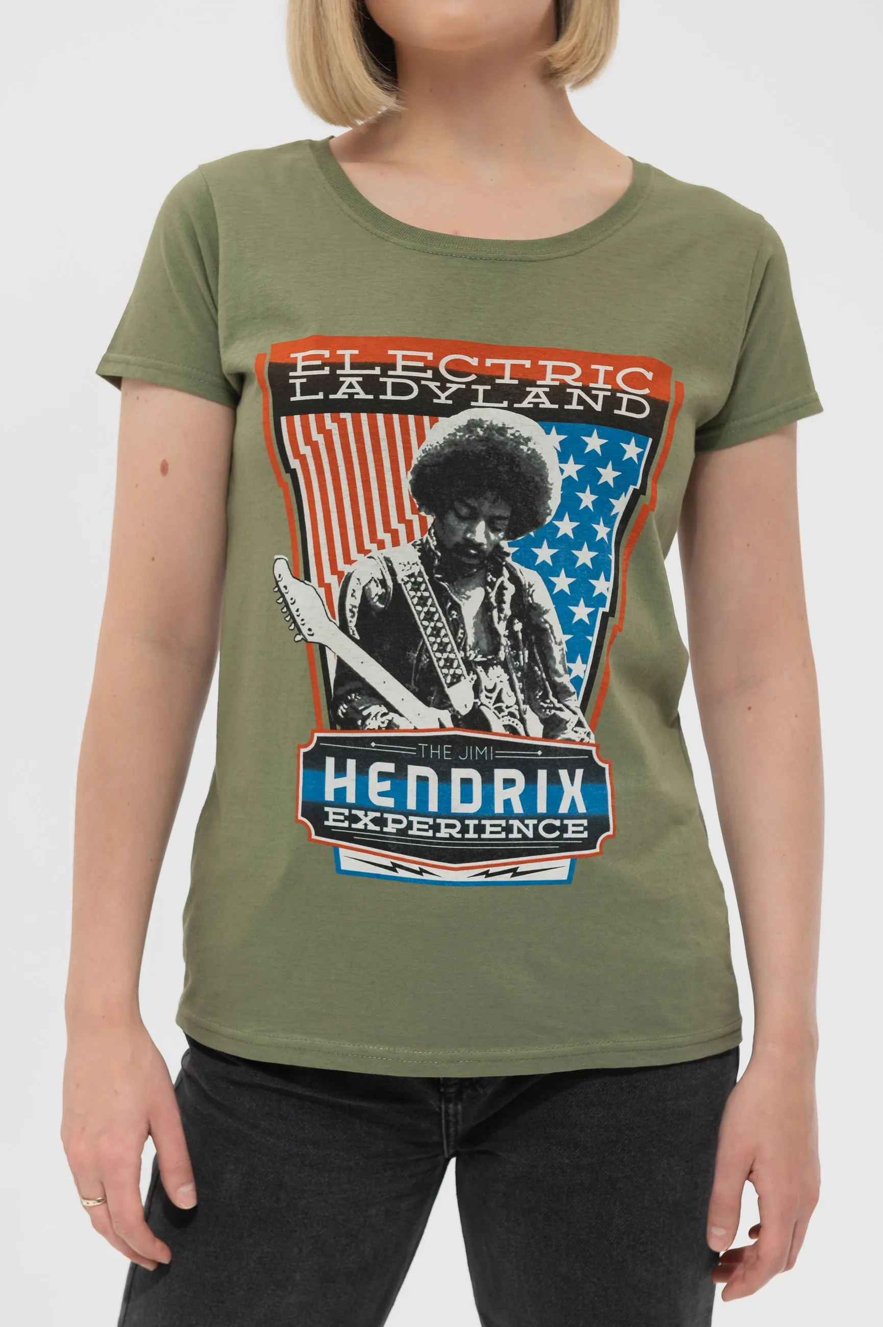 Jimi Hendrix Electric Ladyland Skinny T Shirt sold by Paradiso Clothing product image thumbnail 3